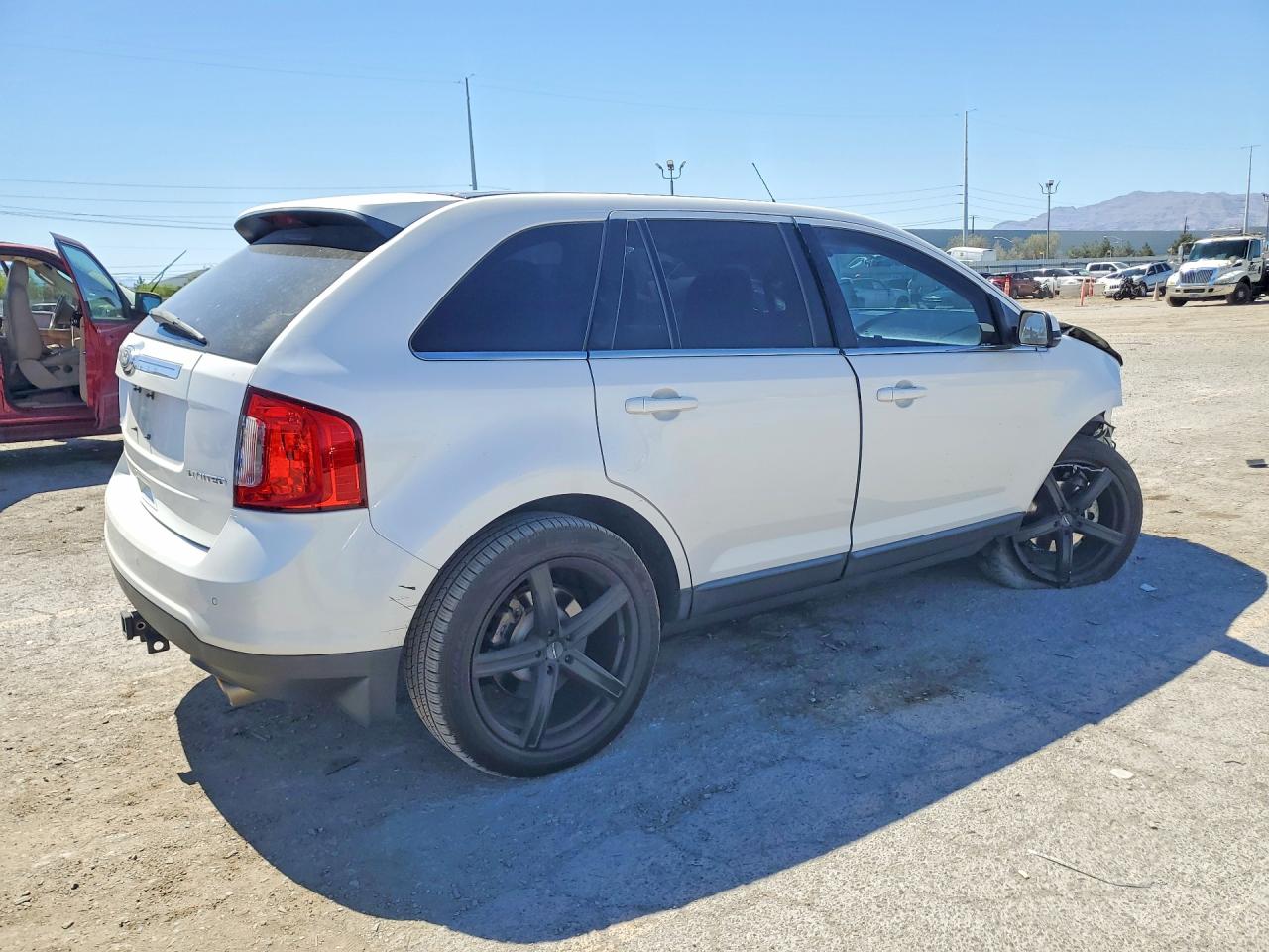2013 Ford Edge Limited White vin: 2FMDK3KC3DBB14580