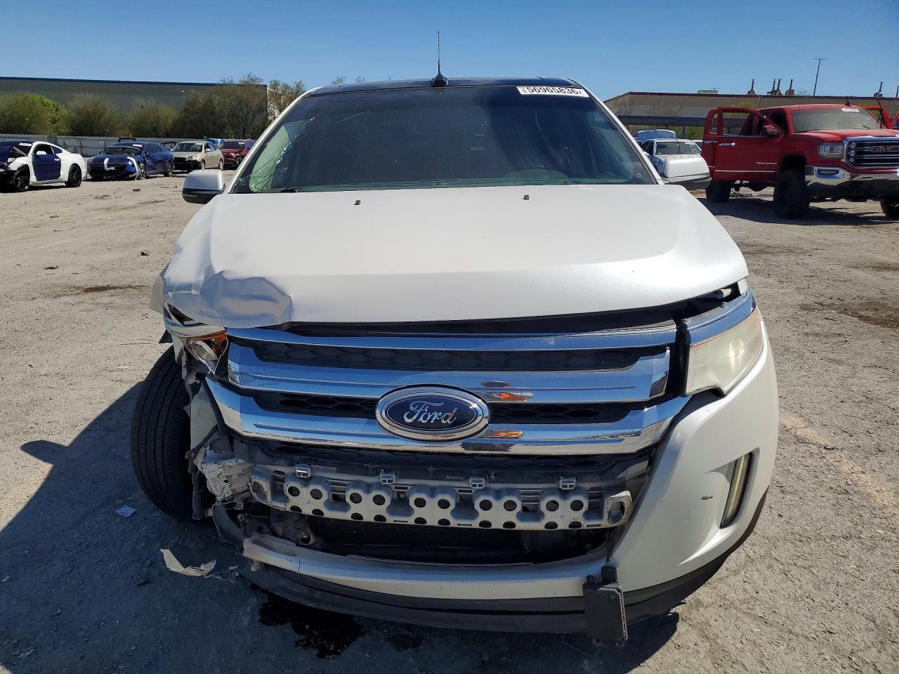 2013 Ford Edge Limited White vin: 2FMDK3KC3DBB14580