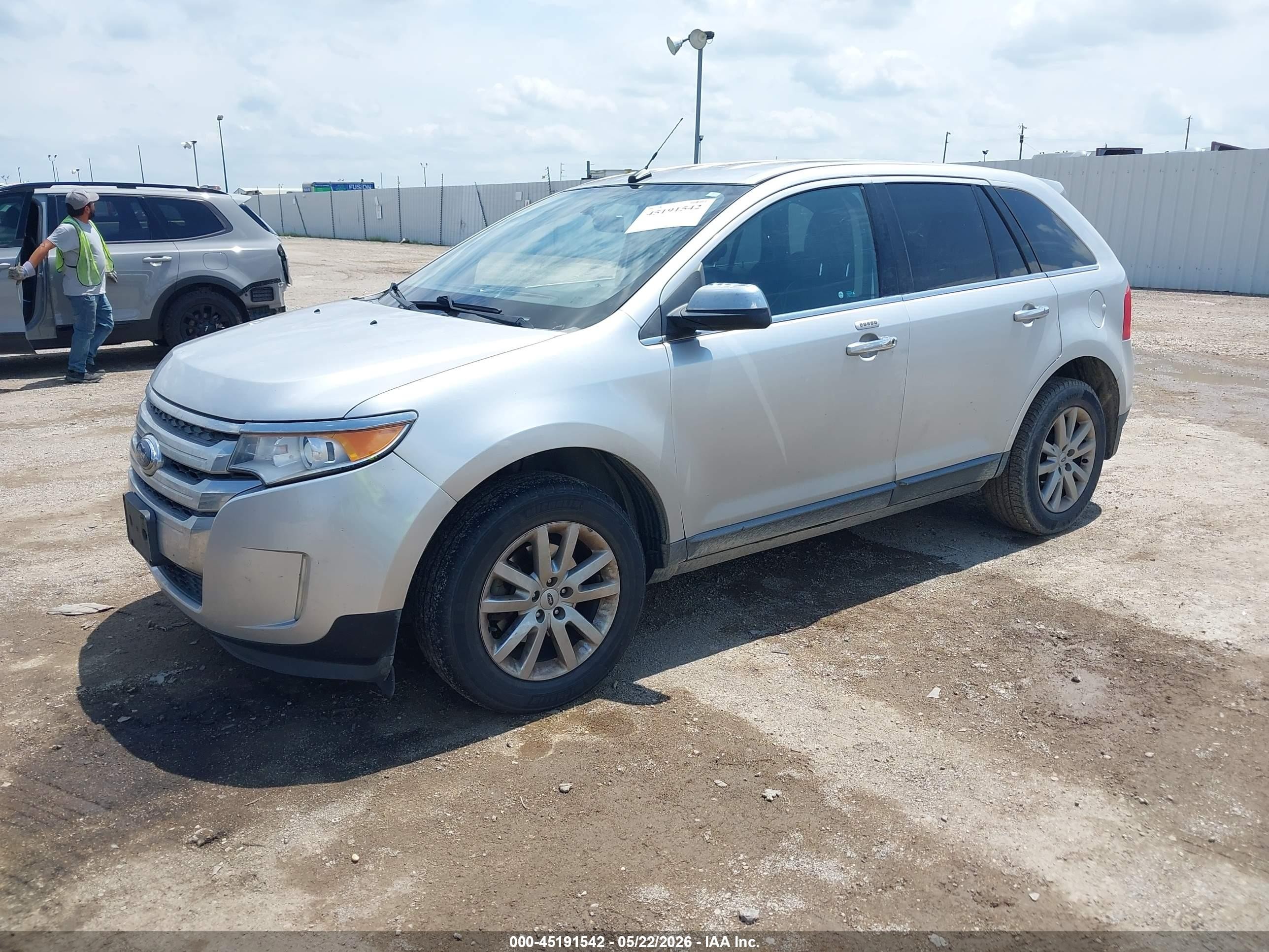 2013 Ford Edge Limited Silver vin: 2FMDK3KC3DBB54979