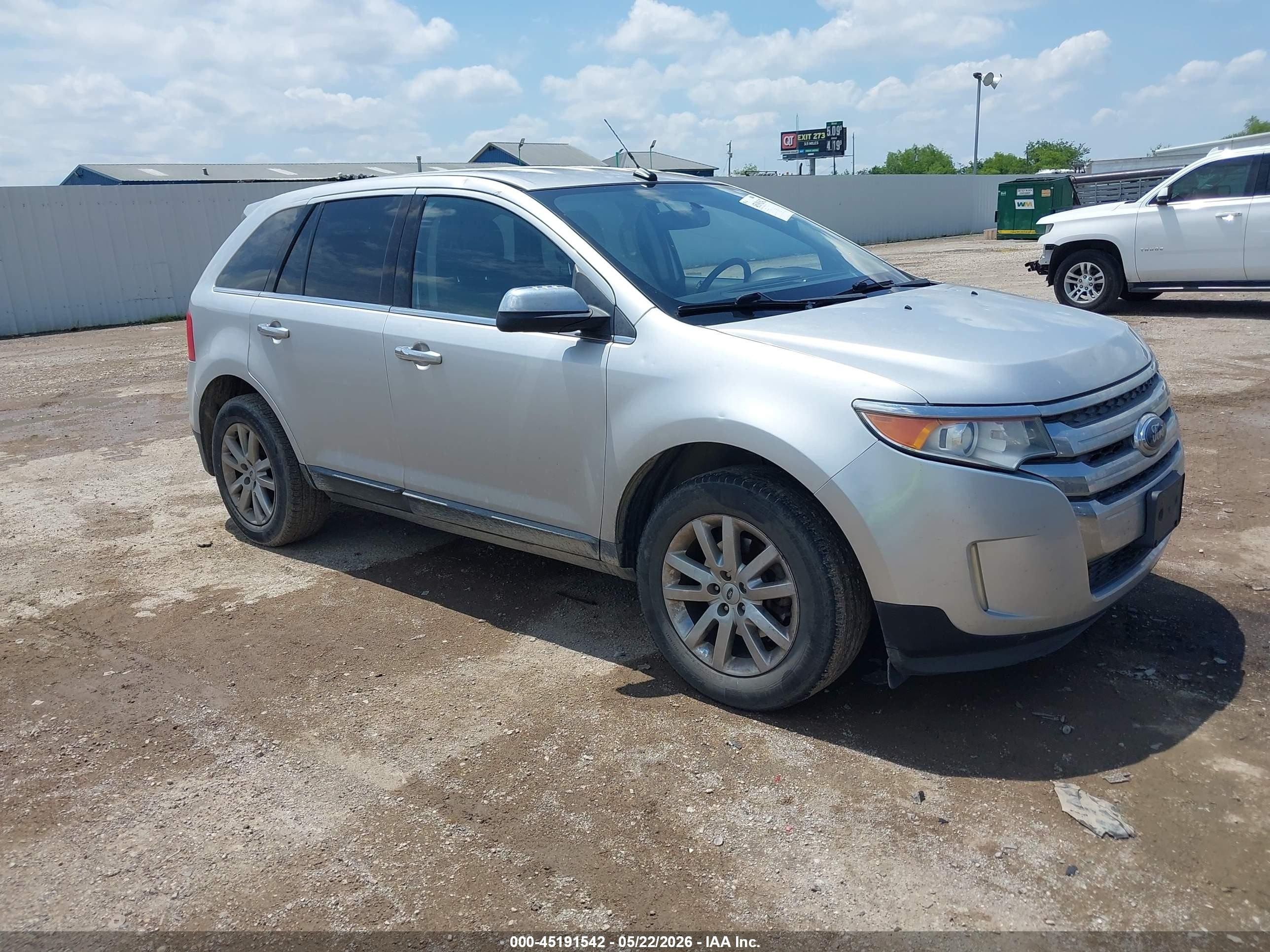 2013 Ford Edge Limited Silver vin: 2FMDK3KC3DBB54979