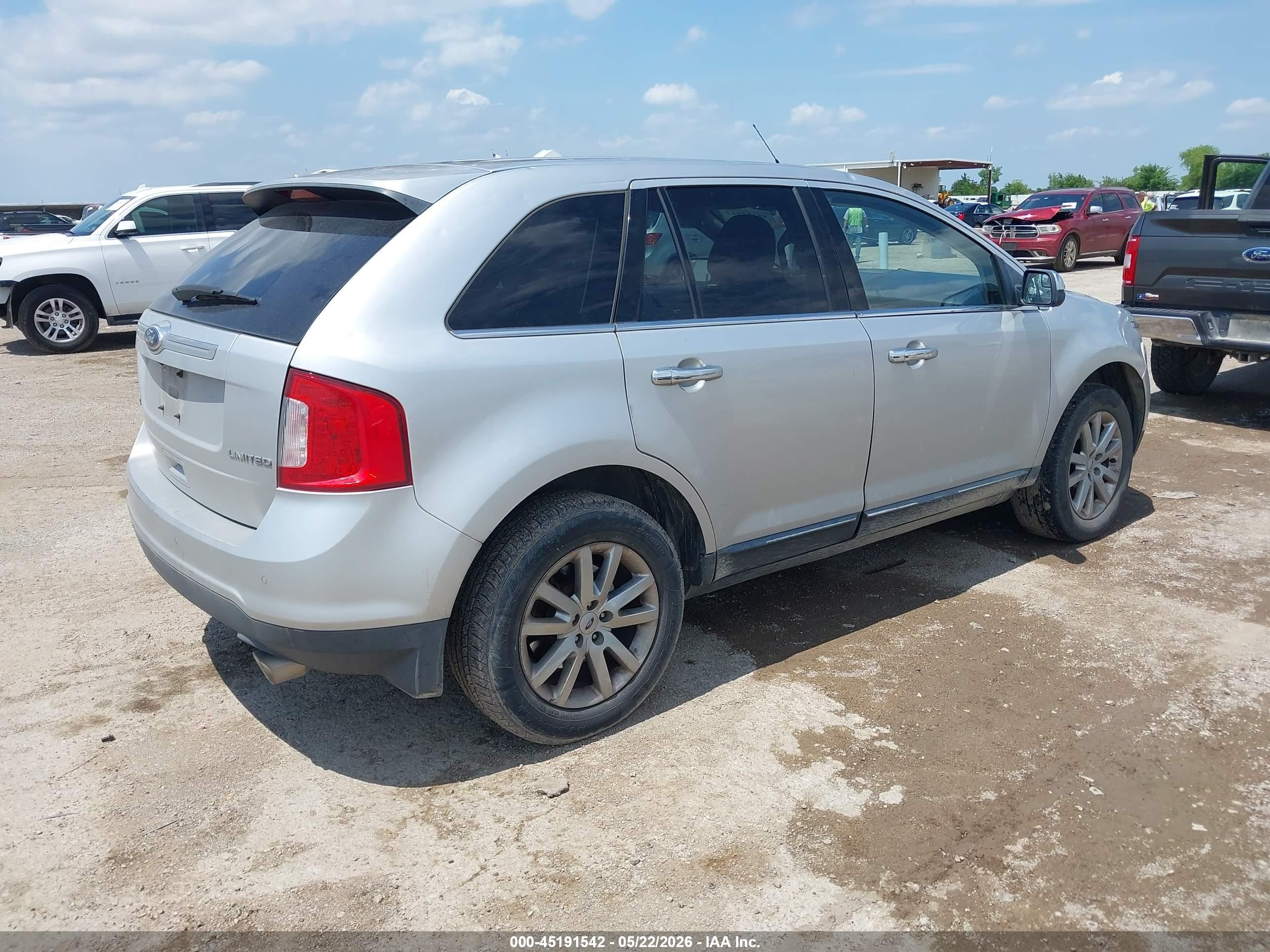 2013 Ford Edge Limited Silver vin: 2FMDK3KC3DBB54979