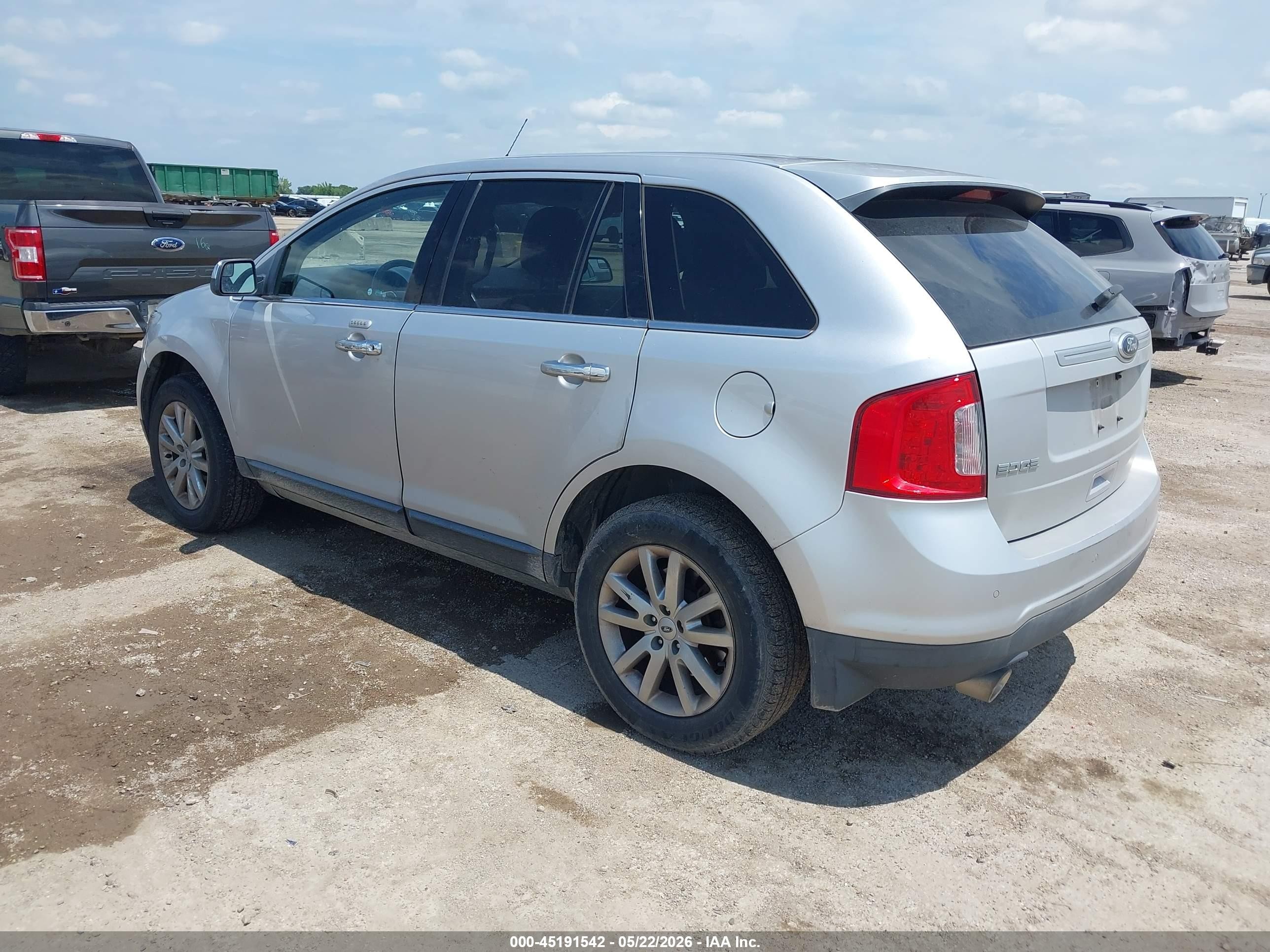 2013 Ford Edge Limited Silver vin: 2FMDK3KC3DBB54979