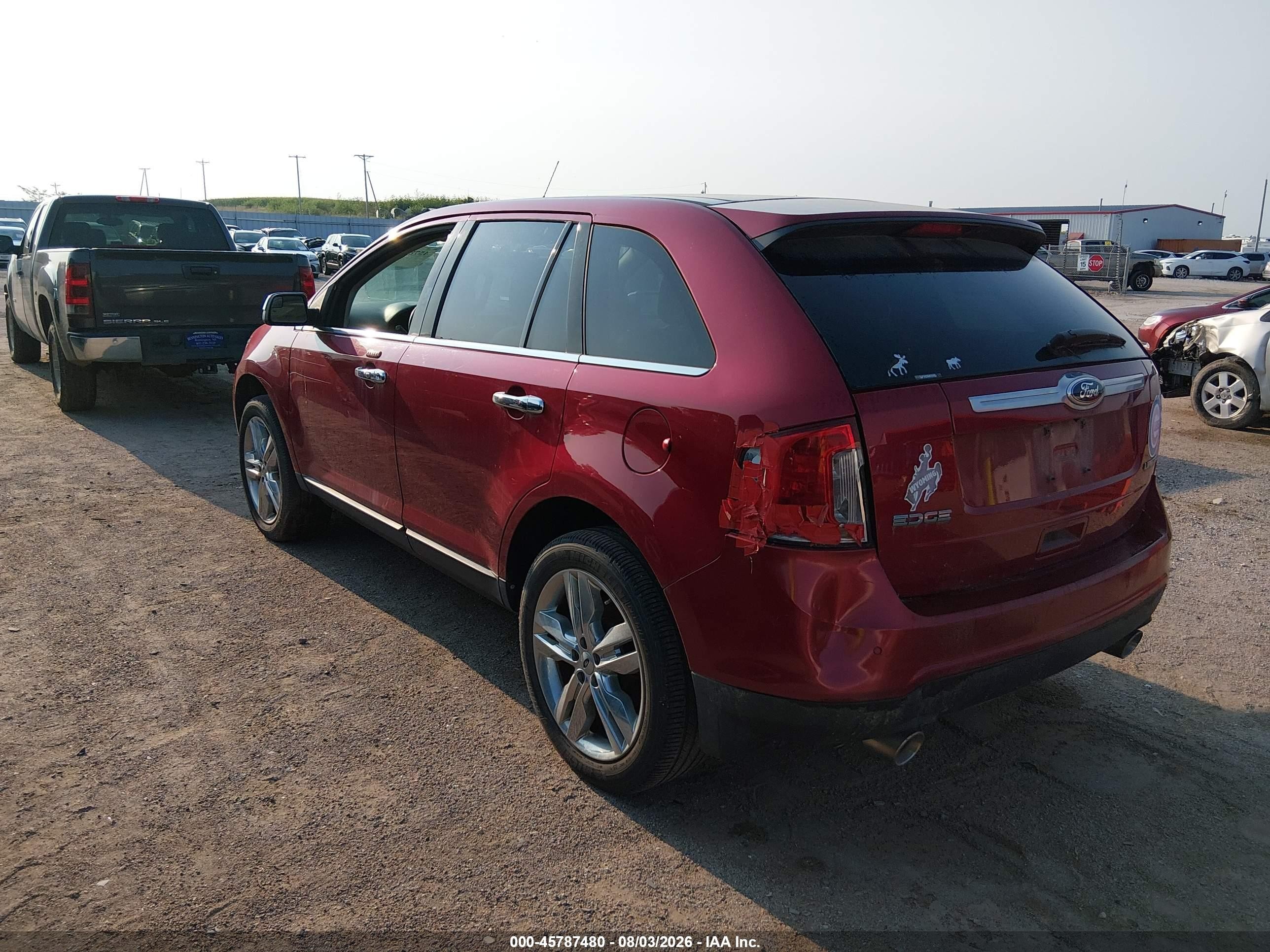 2013 Ford Edge Limited Red vin: 2FMDK3KC3DBB68963