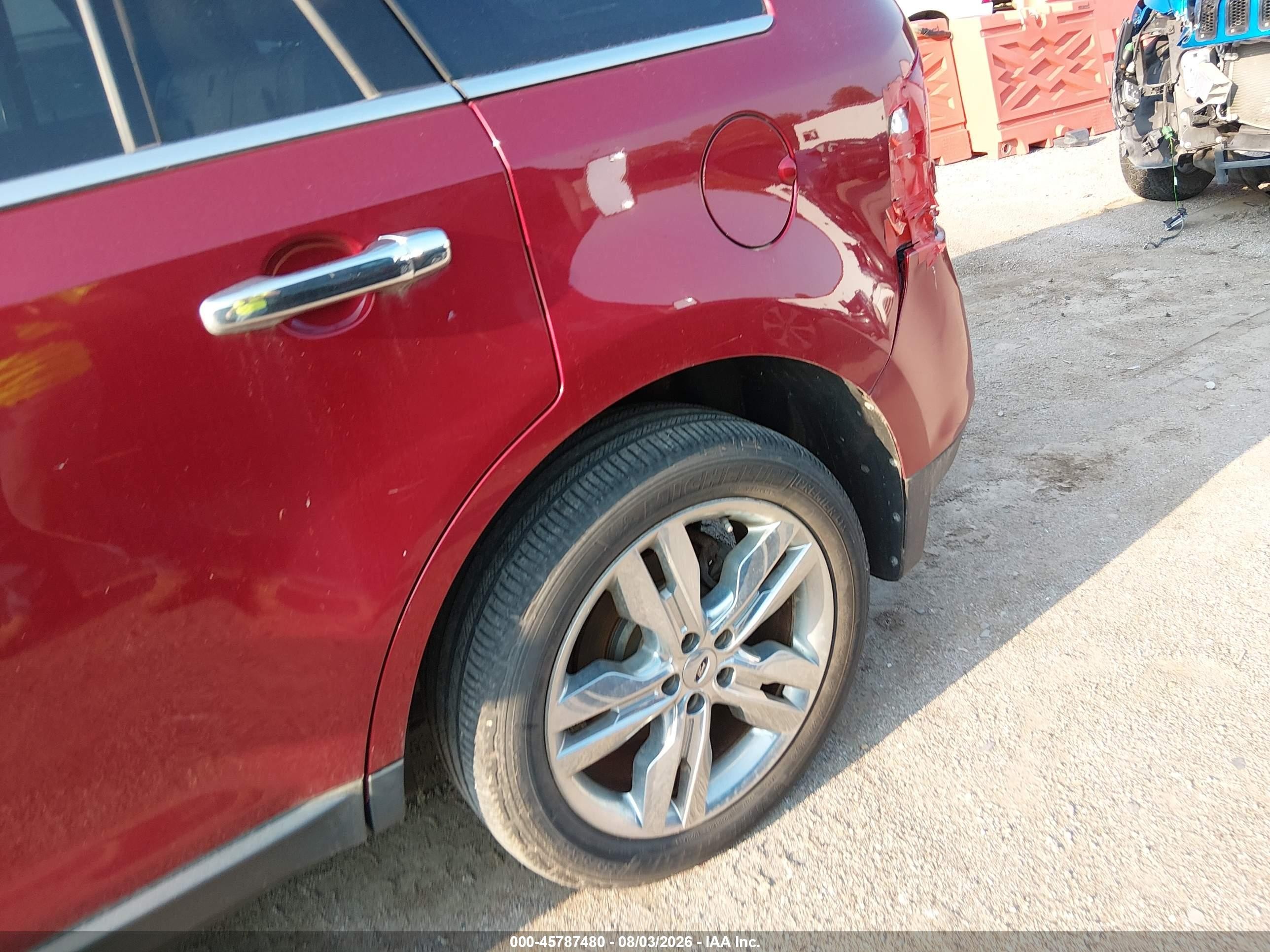 2013 Ford Edge Limited Red vin: 2FMDK3KC3DBB68963