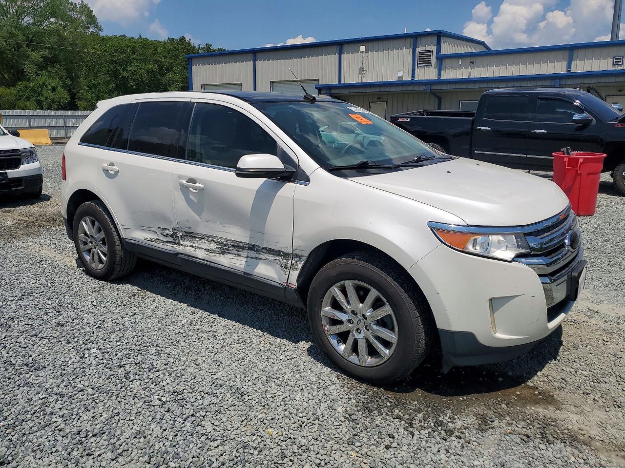 2013 Ford Edge Limited White vin: 2FMDK3KC3DBC10614