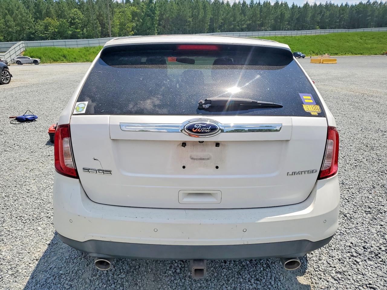 2013 Ford Edge Limited White vin: 2FMDK3KC3DBC10614