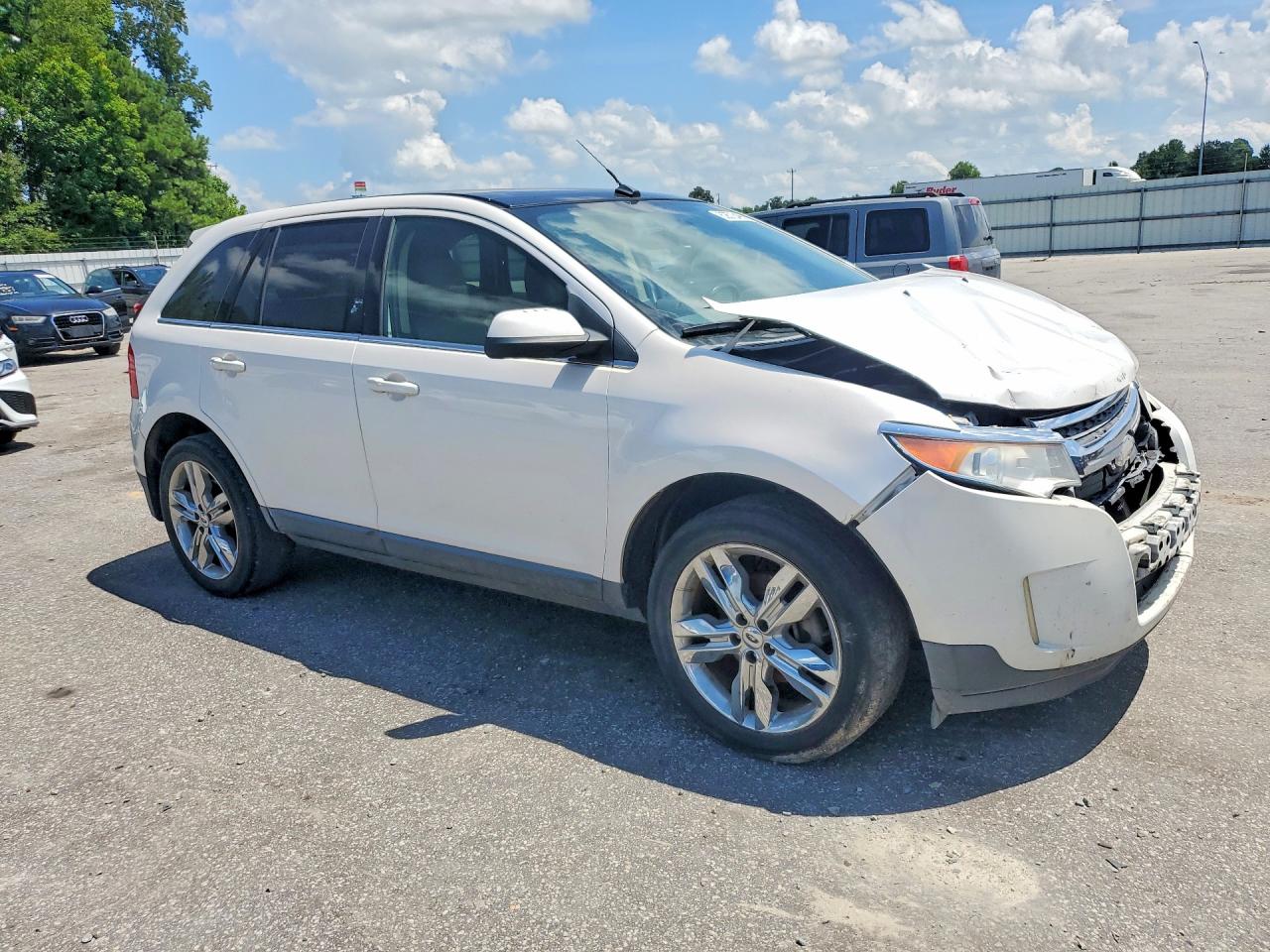 2013 Ford Edge Limited White vin: 2FMDK3KC3DBC20494