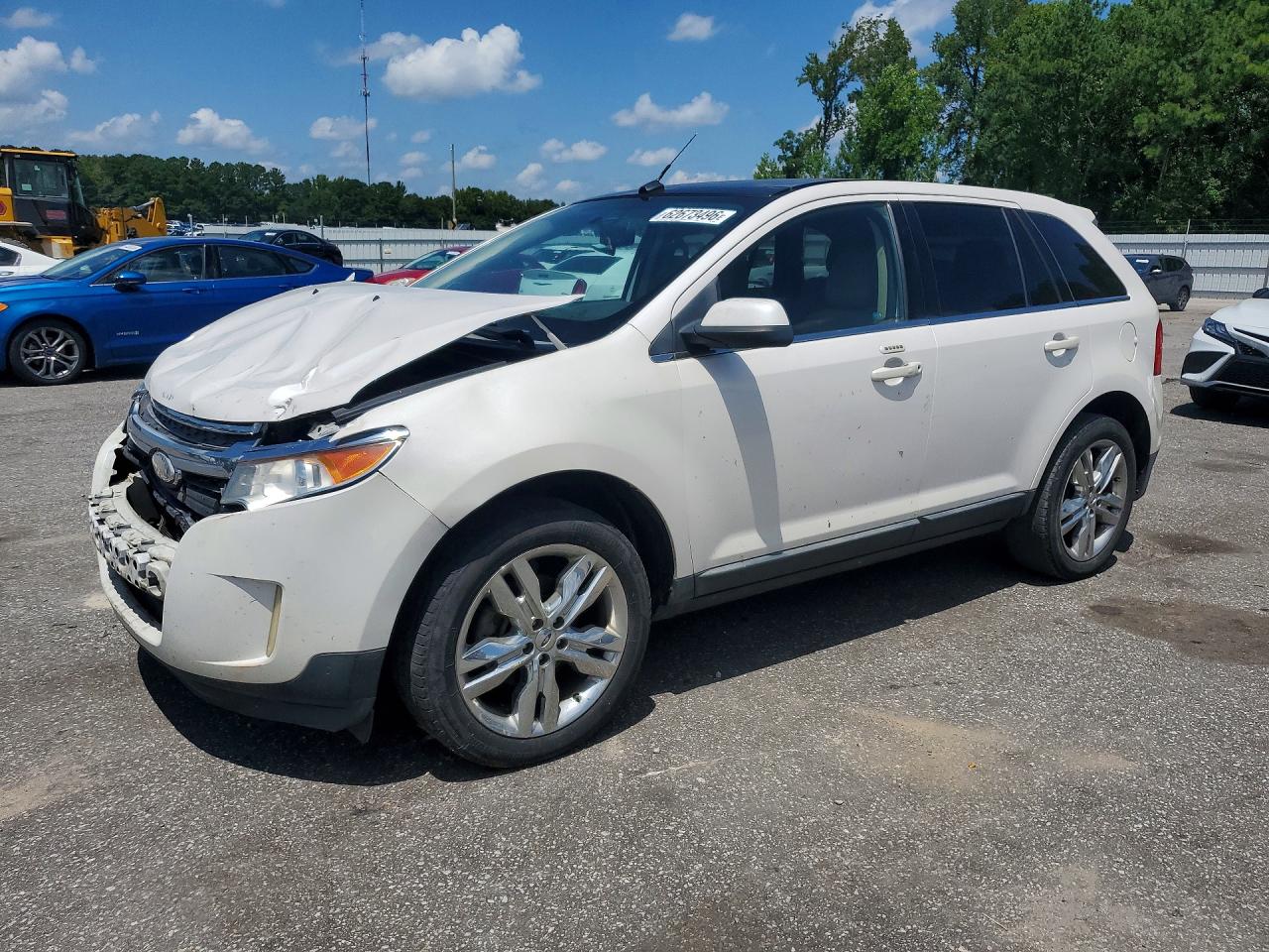2013 Ford Edge Limited White vin: 2FMDK3KC3DBC20494