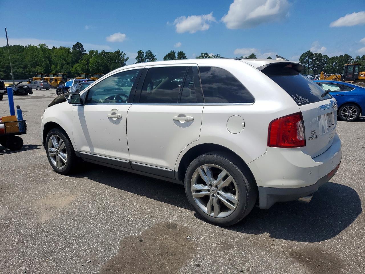 2013 Ford Edge Limited White vin: 2FMDK3KC3DBC20494