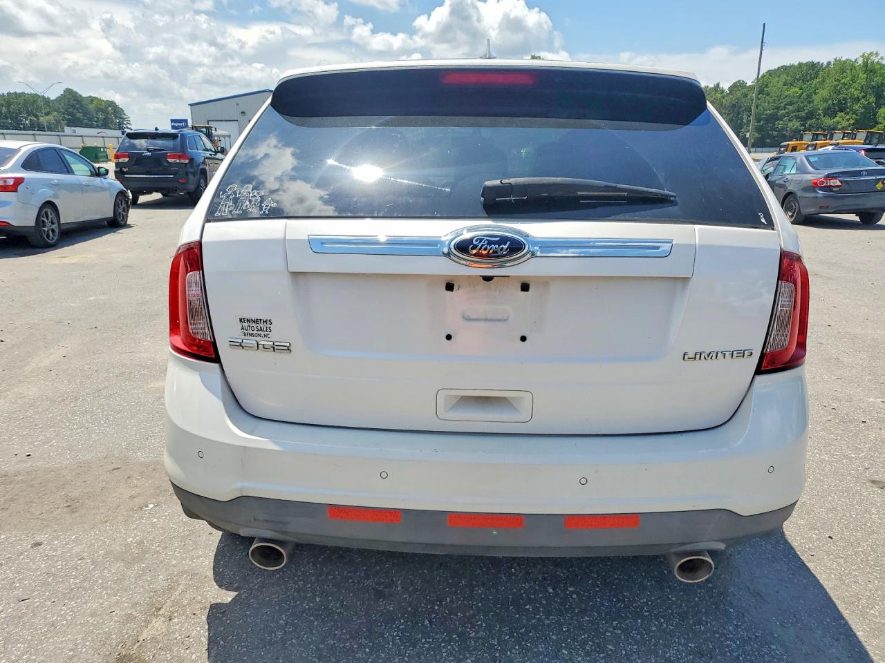 2013 Ford Edge Limited White vin: 2FMDK3KC3DBC20494