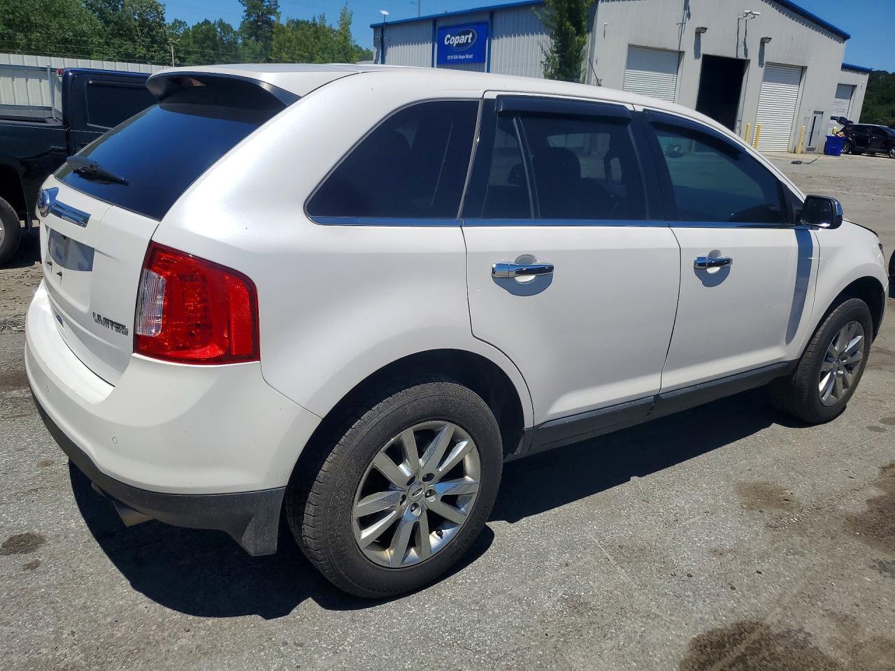 2014 Ford Edge Limited White vin: 2FMDK3KC3EBA20412