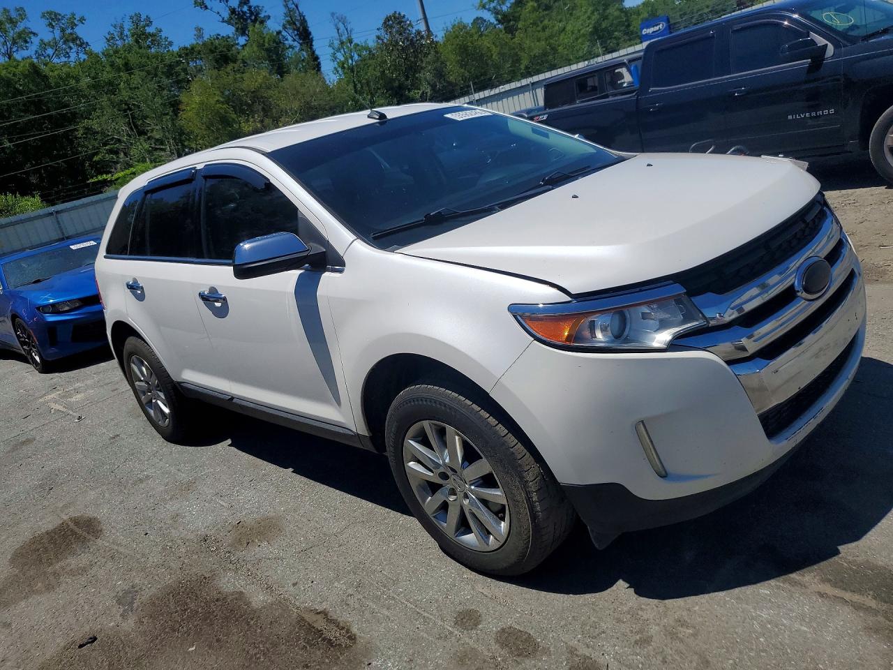 2014 Ford Edge Limited White vin: 2FMDK3KC3EBA20412