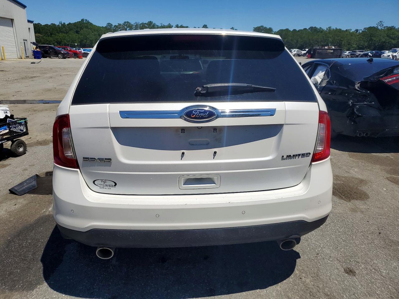2014 Ford Edge Limited White vin: 2FMDK3KC3EBA20412