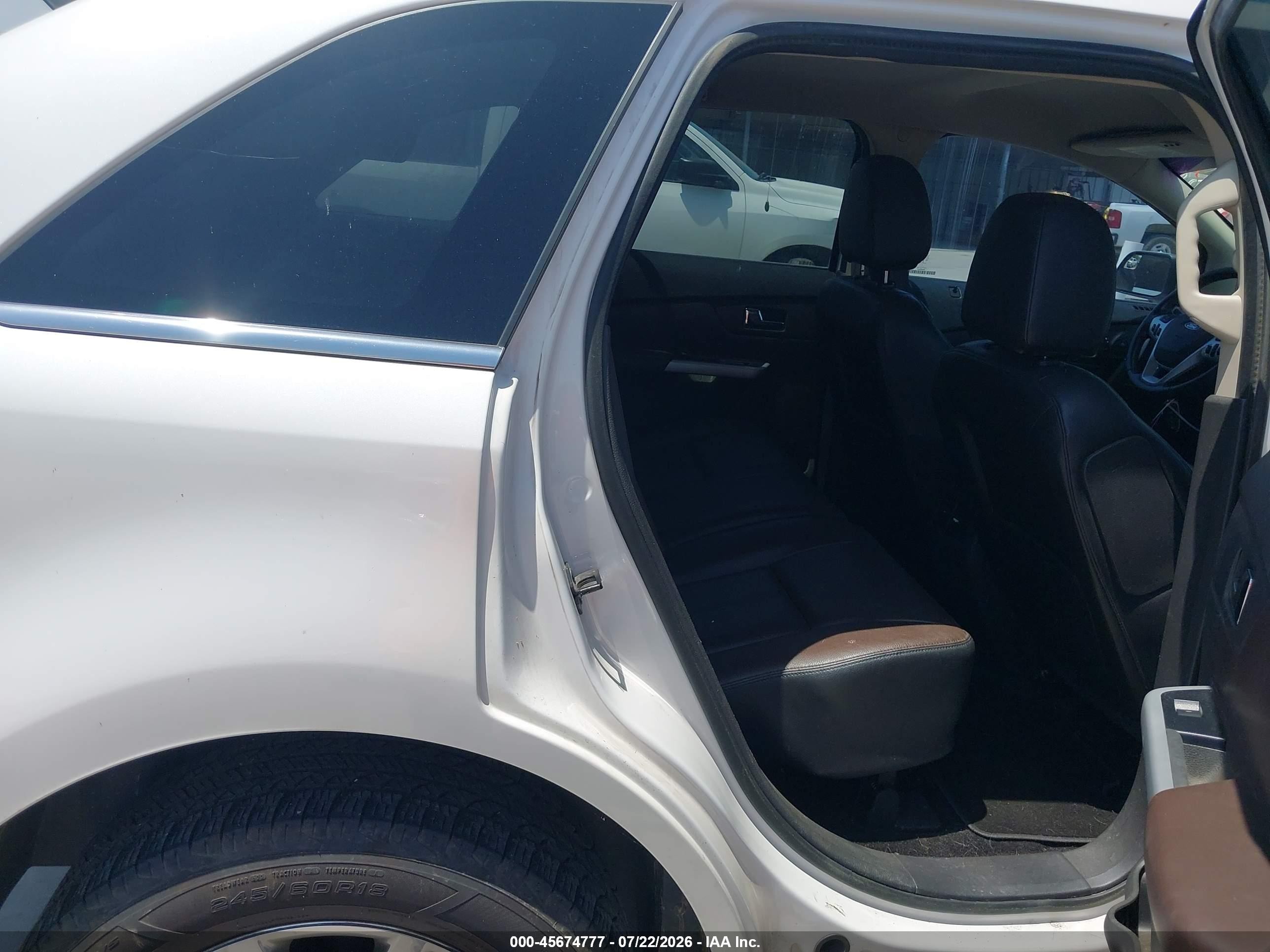 2014 Ford Edge Limited White vin: 2FMDK3KC3EBB29663