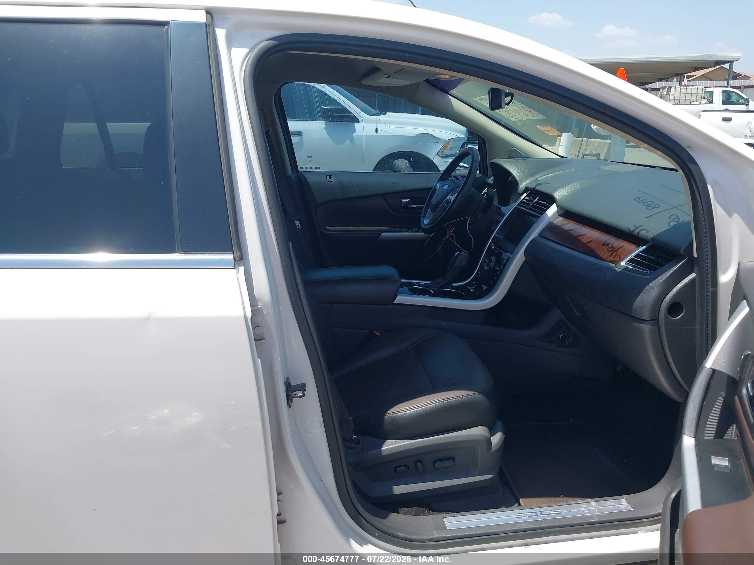 2014 Ford Edge Limited White vin: 2FMDK3KC3EBB29663