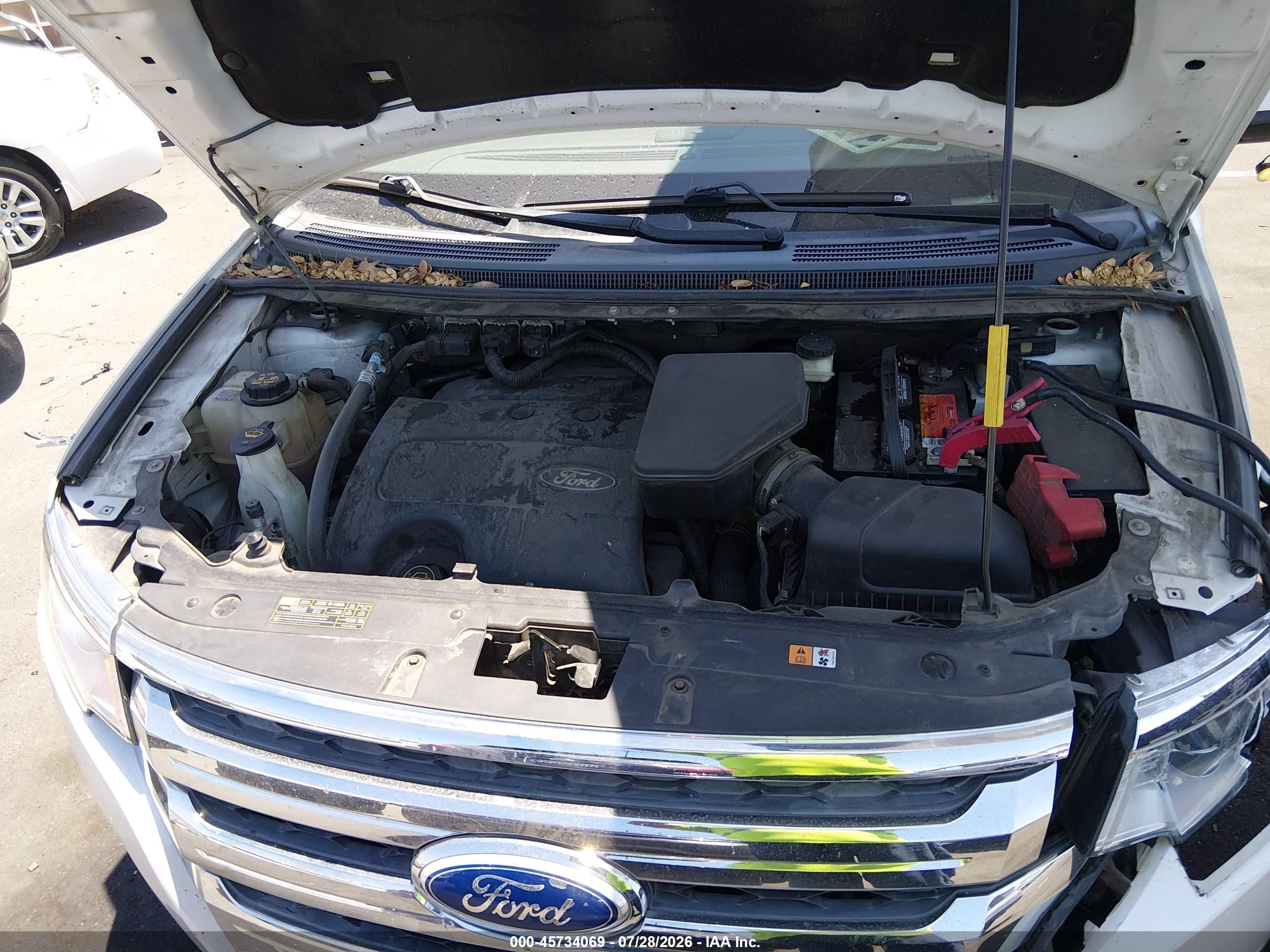 2014 Ford Edge Limited White vin: 2FMDK3KC3EBB41229
