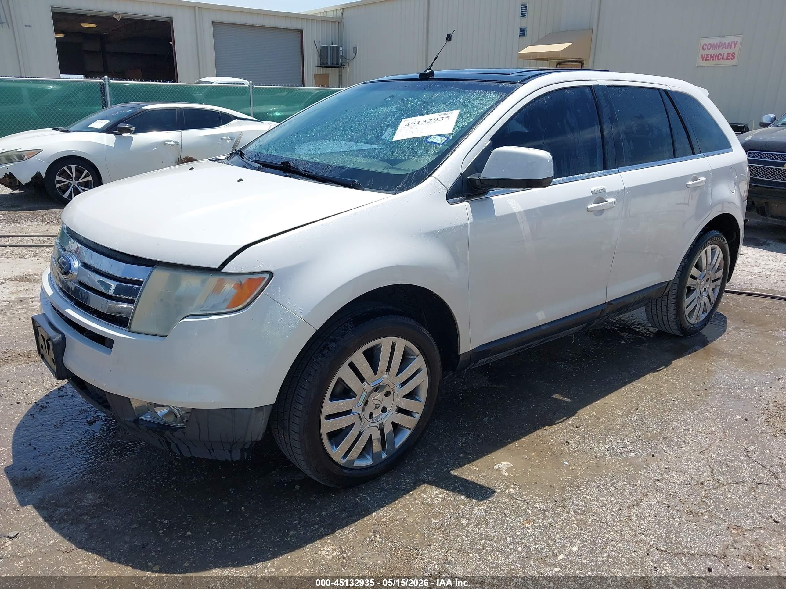 2010 Ford Edge Limited Белый vin: 2FMDK3KC4ABA30053