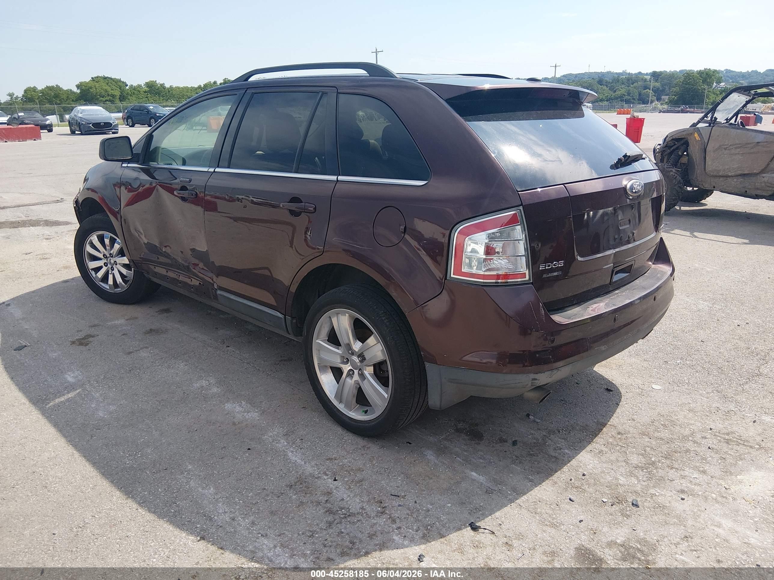 2010 Ford Edge Limited Burgundy vin: 2FMDK3KC4ABB40214