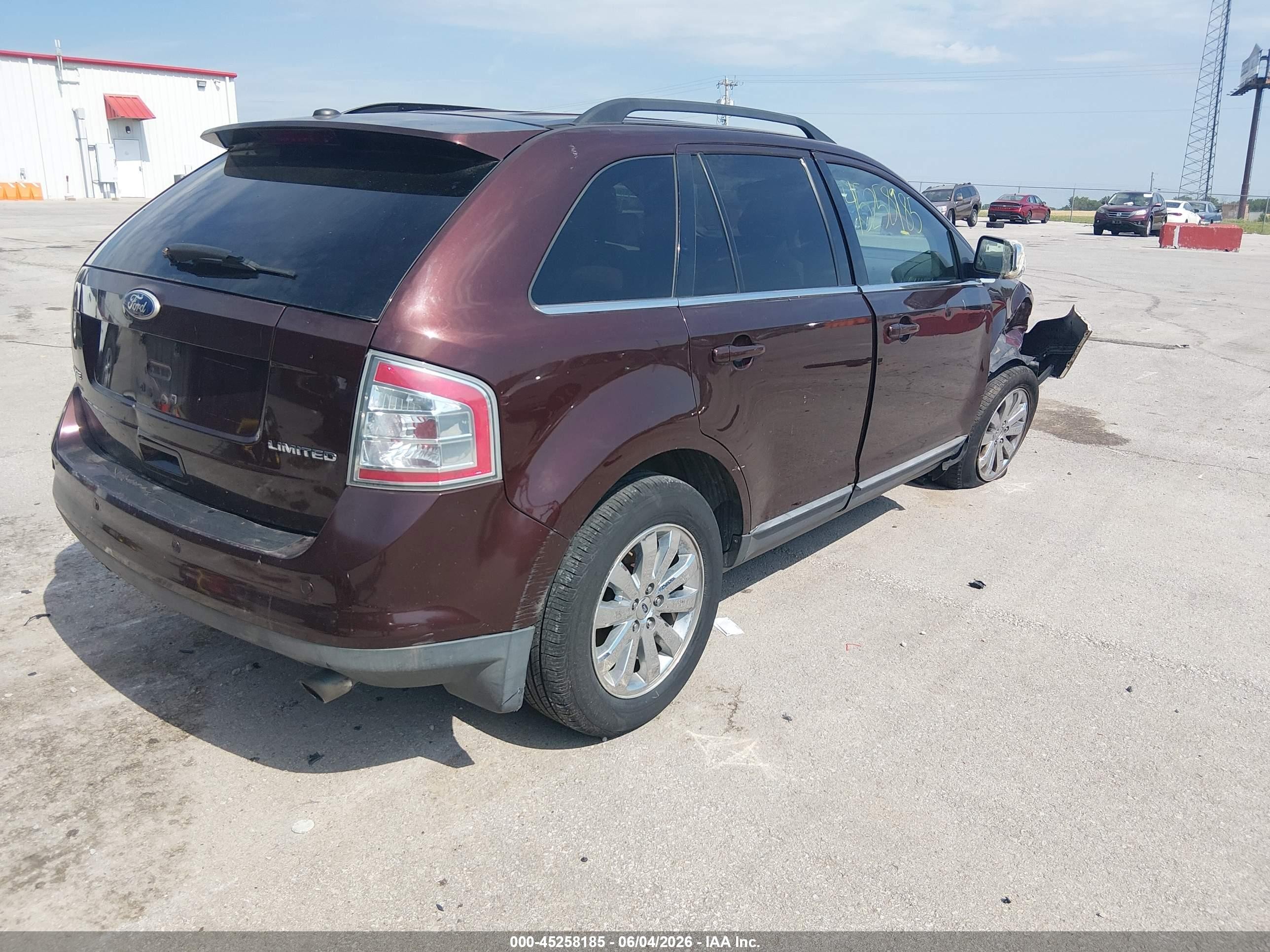 2010 Ford Edge Limited Burgundy vin: 2FMDK3KC4ABB40214