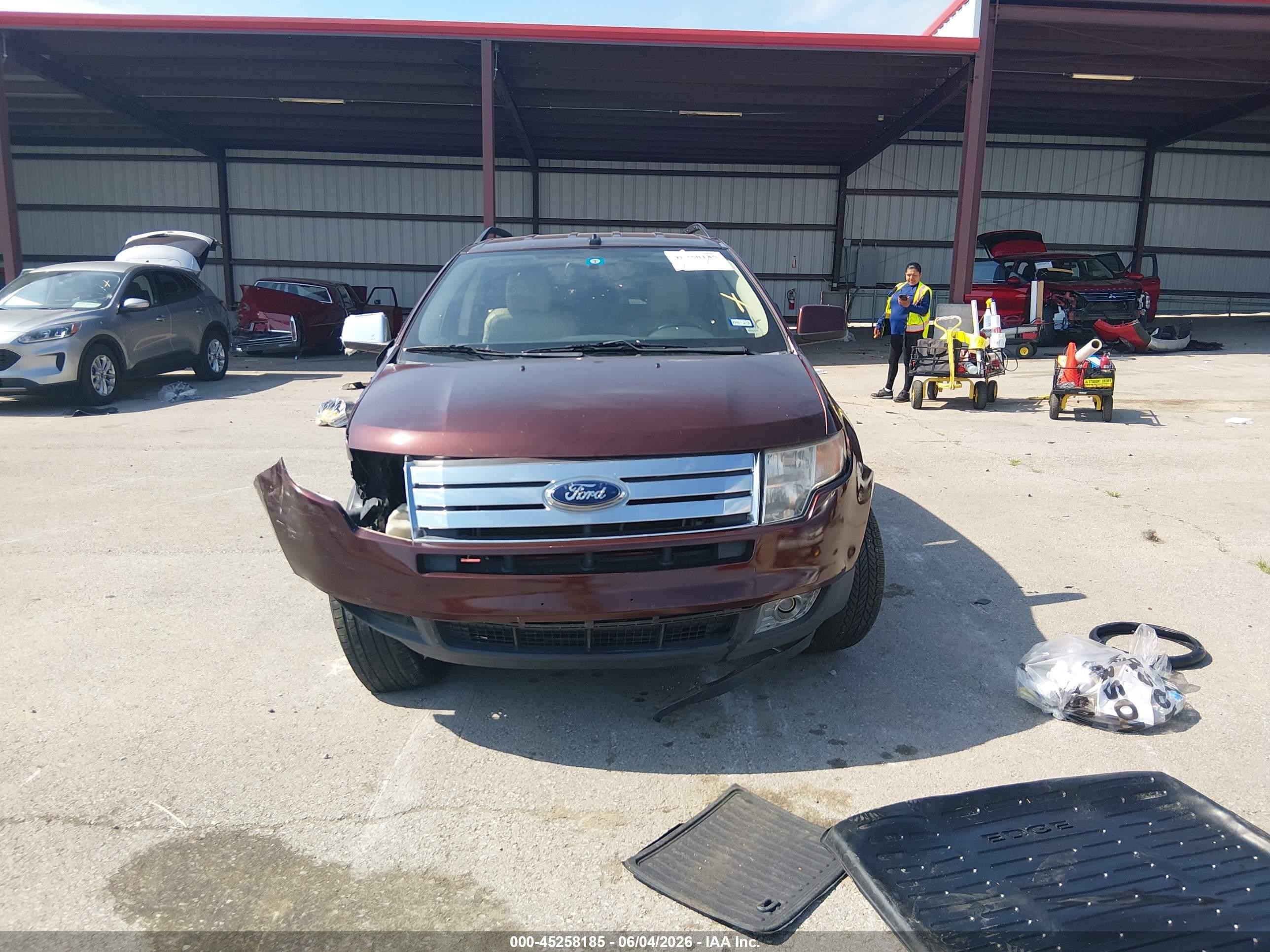 2010 Ford Edge Limited Burgundy vin: 2FMDK3KC4ABB40214