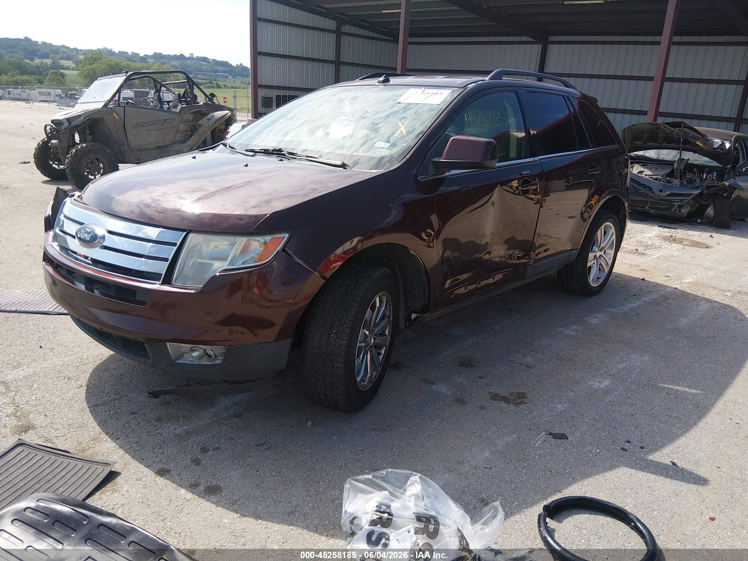2010 Ford Edge Limited Burgundy vin: 2FMDK3KC4ABB40214