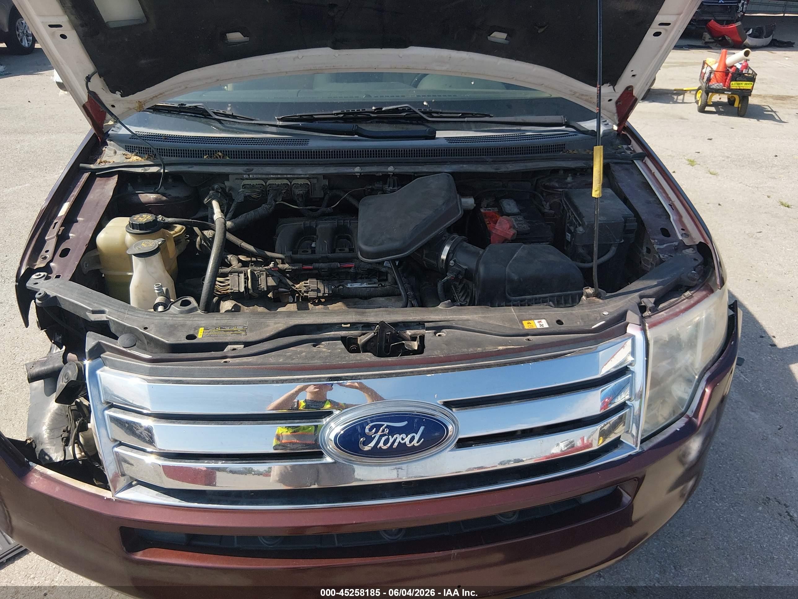 2010 Ford Edge Limited Burgundy vin: 2FMDK3KC4ABB40214