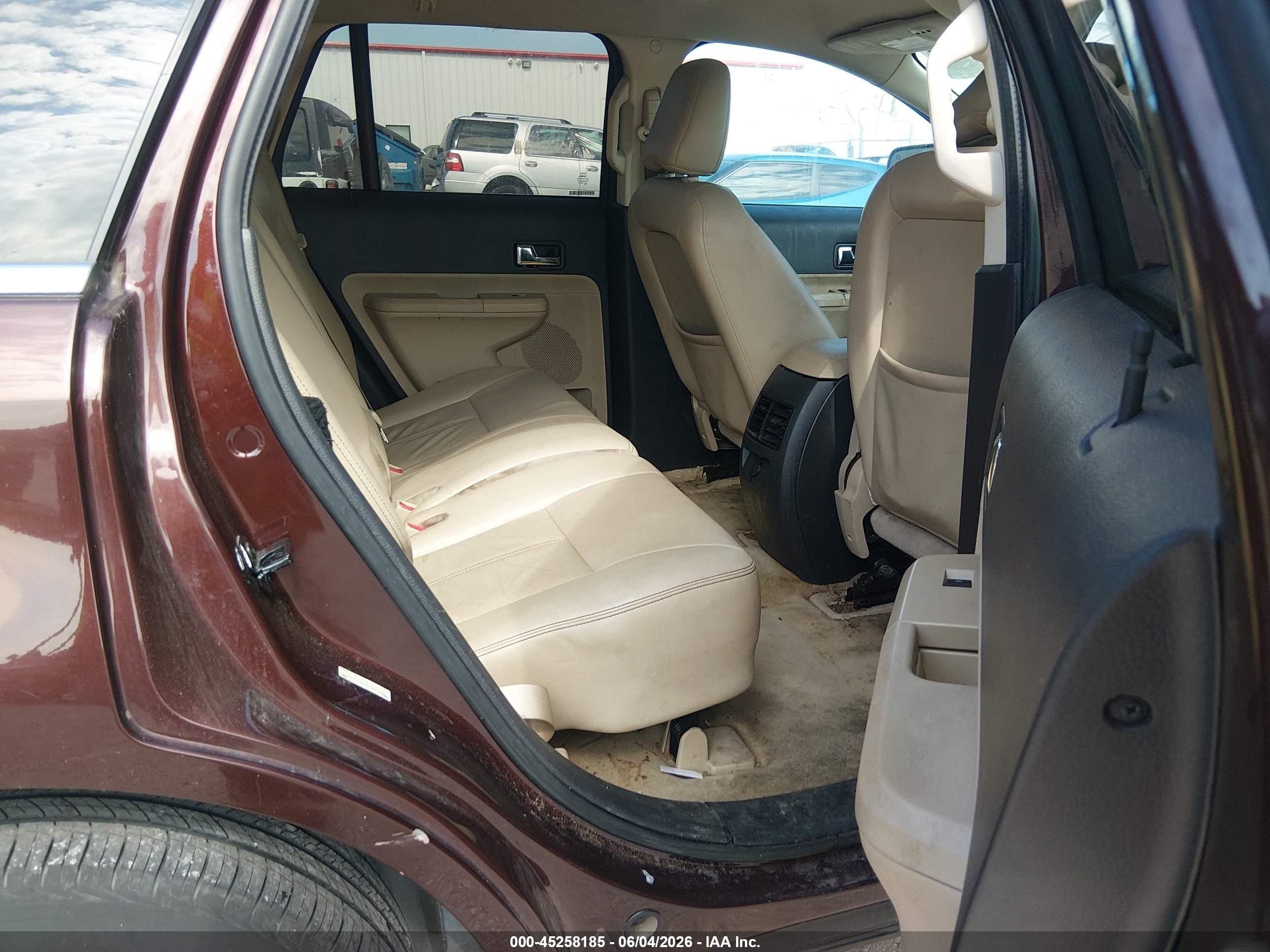 2010 Ford Edge Limited Burgundy vin: 2FMDK3KC4ABB40214