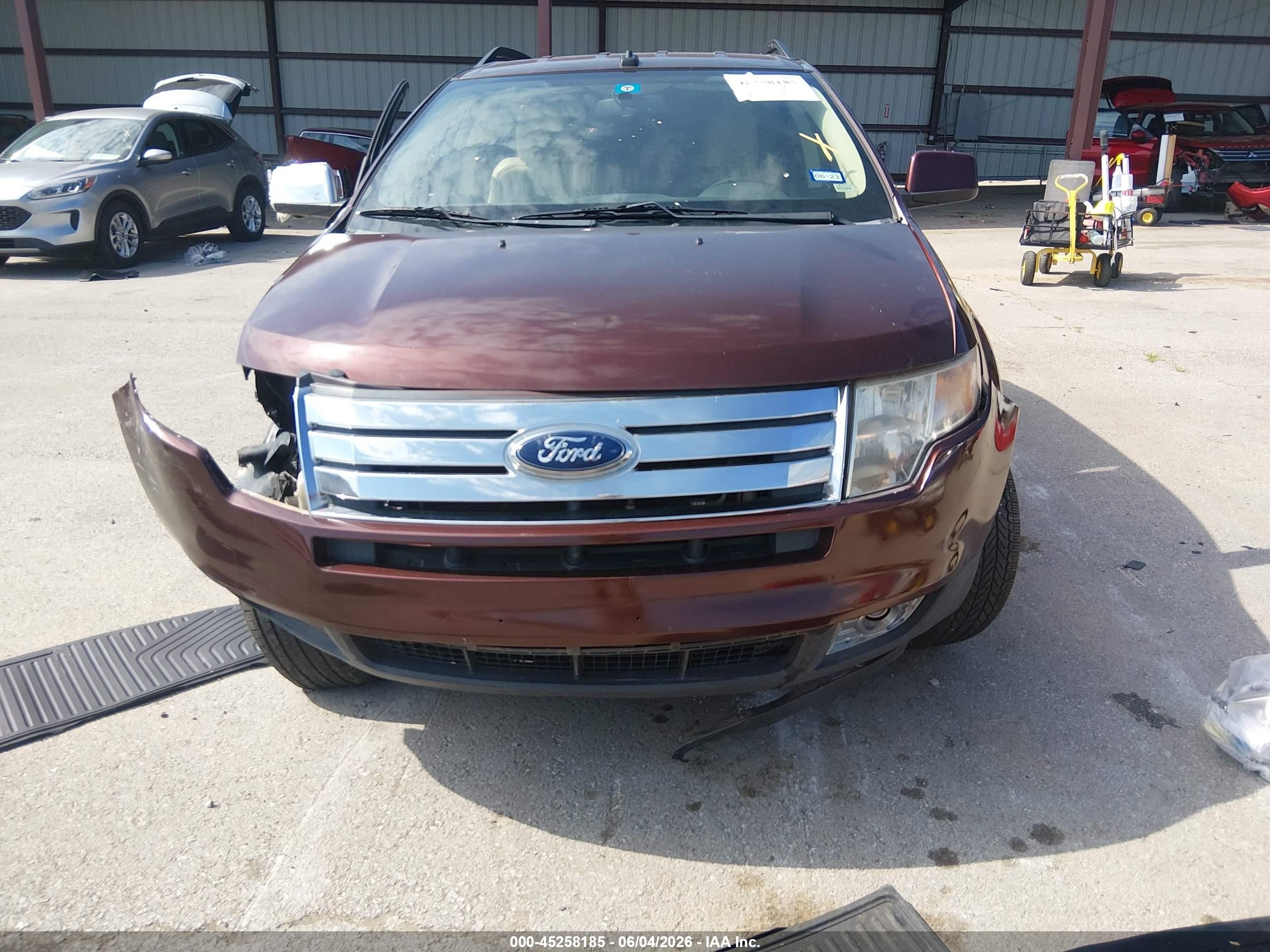 2010 Ford Edge Limited Burgundy vin: 2FMDK3KC4ABB40214
