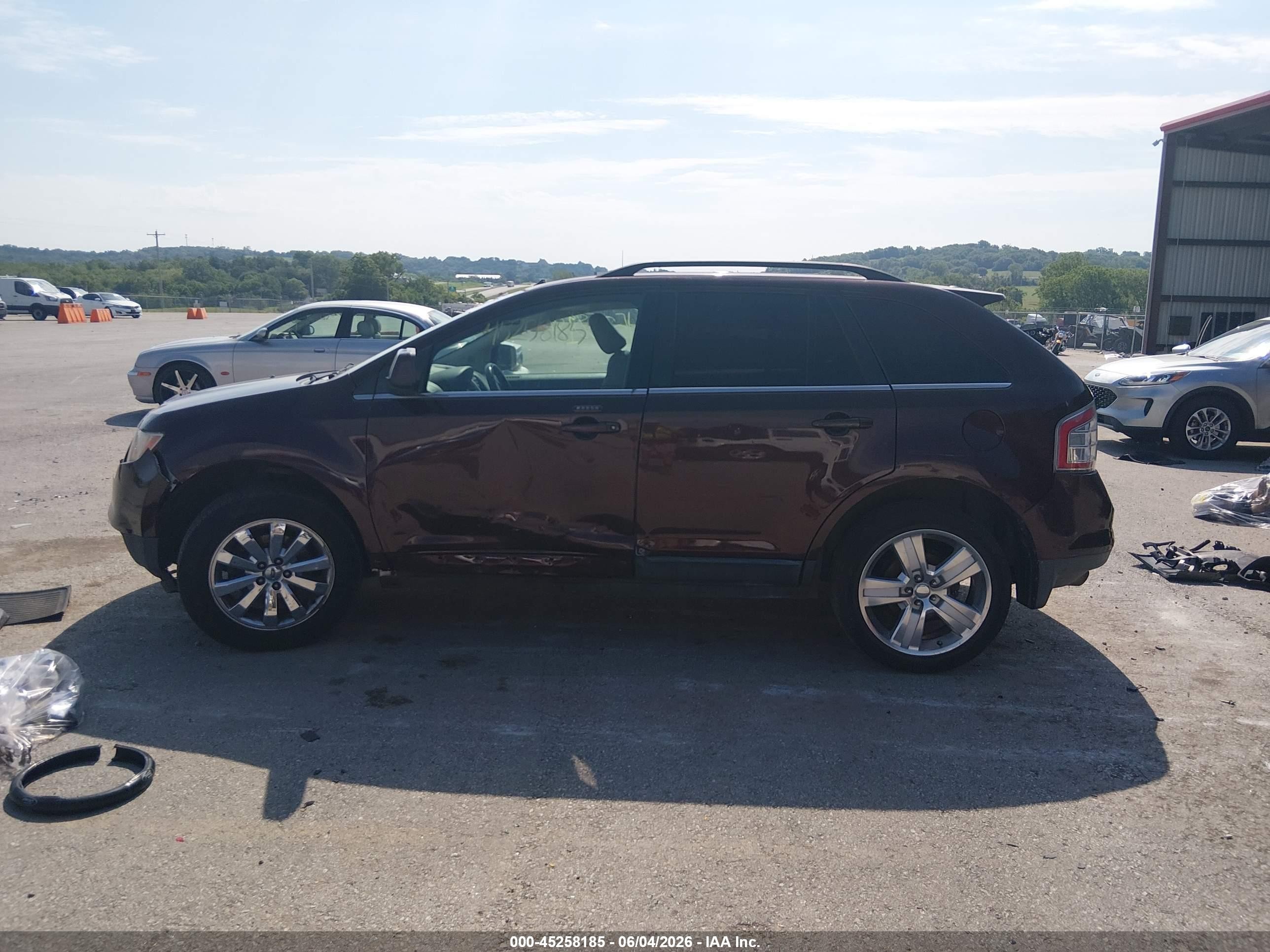 2010 Ford Edge Limited Burgundy vin: 2FMDK3KC4ABB40214