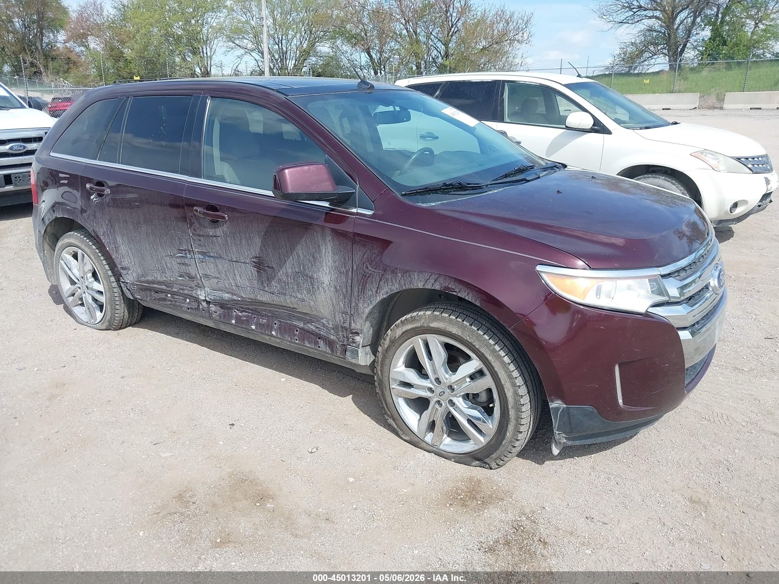 2011 Ford Edge Limited Бордовый vin: 2FMDK3KC4BBA53804