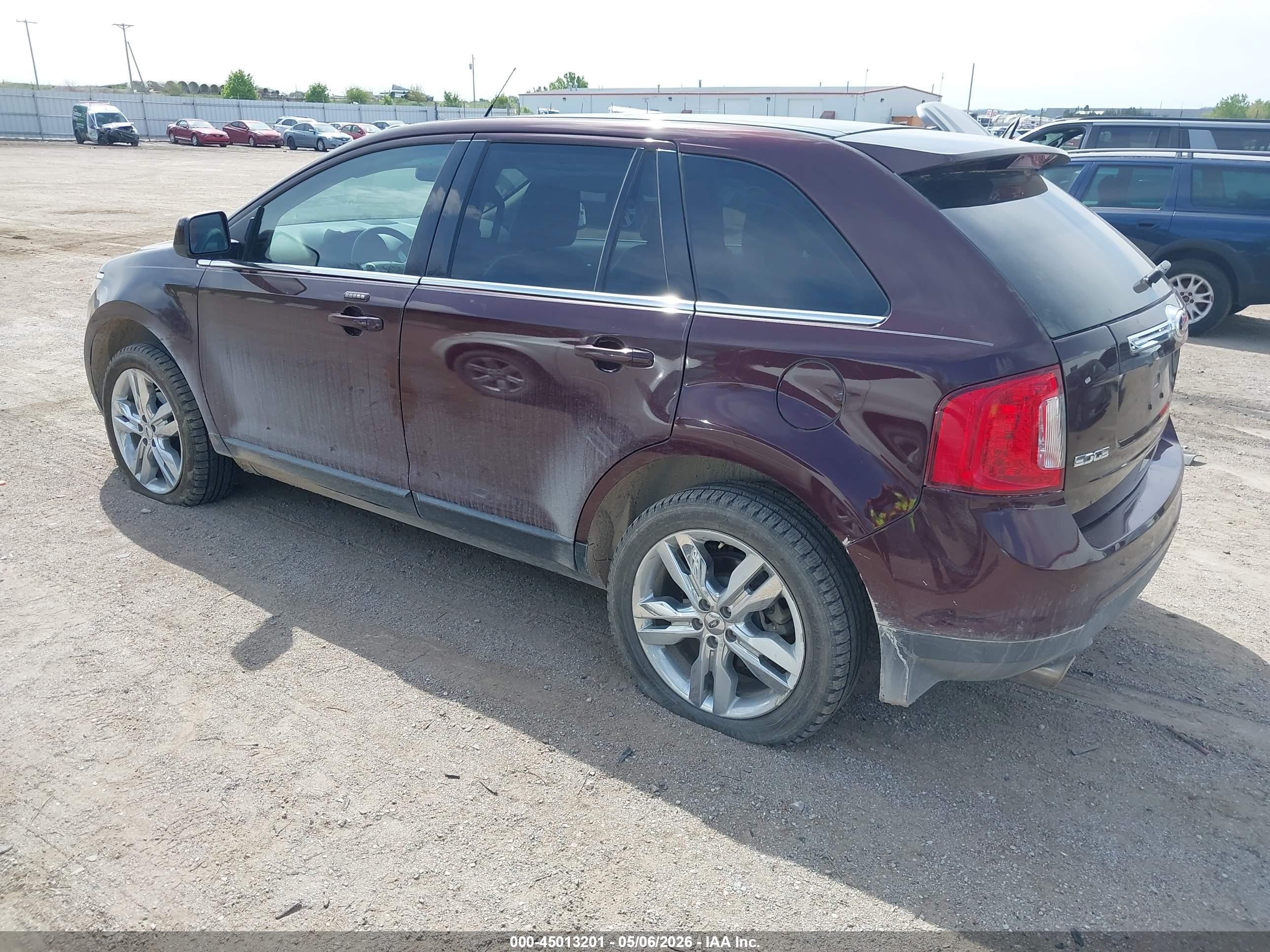 2011 Ford Edge Limited Бордовый vin: 2FMDK3KC4BBA53804