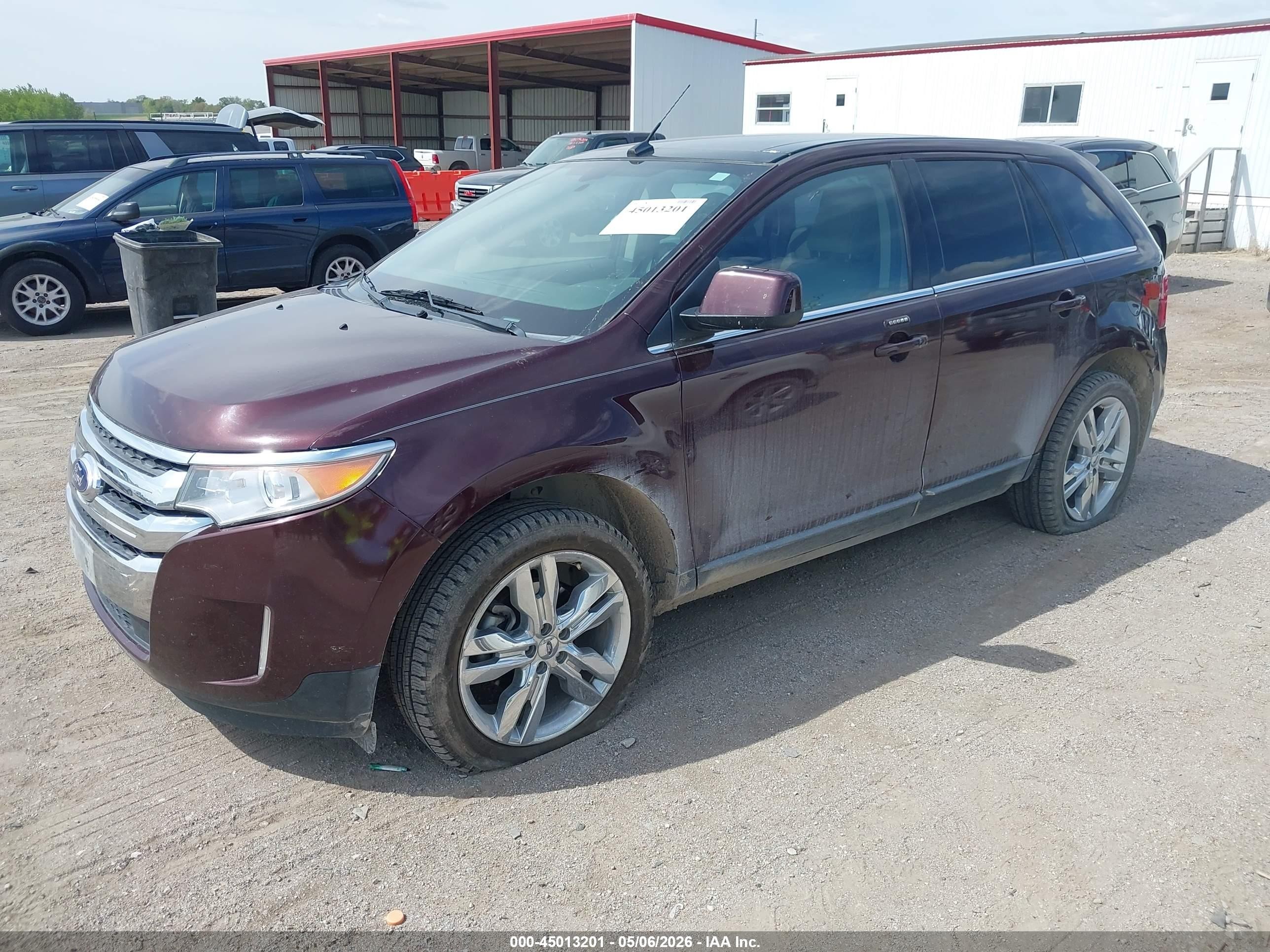 2011 Ford Edge Limited Бордовый vin: 2FMDK3KC4BBA53804