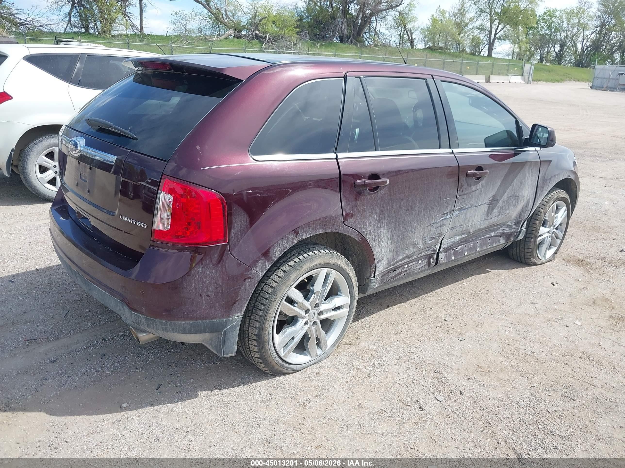 2011 Ford Edge Limited Бордовый vin: 2FMDK3KC4BBA53804