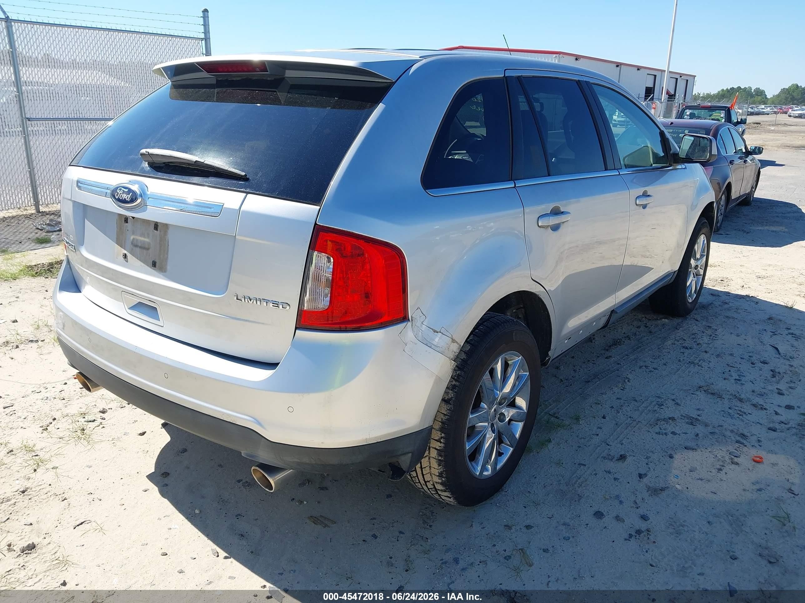 2011 Ford Edge Limited Silver vin: 2FMDK3KC4BBA86639