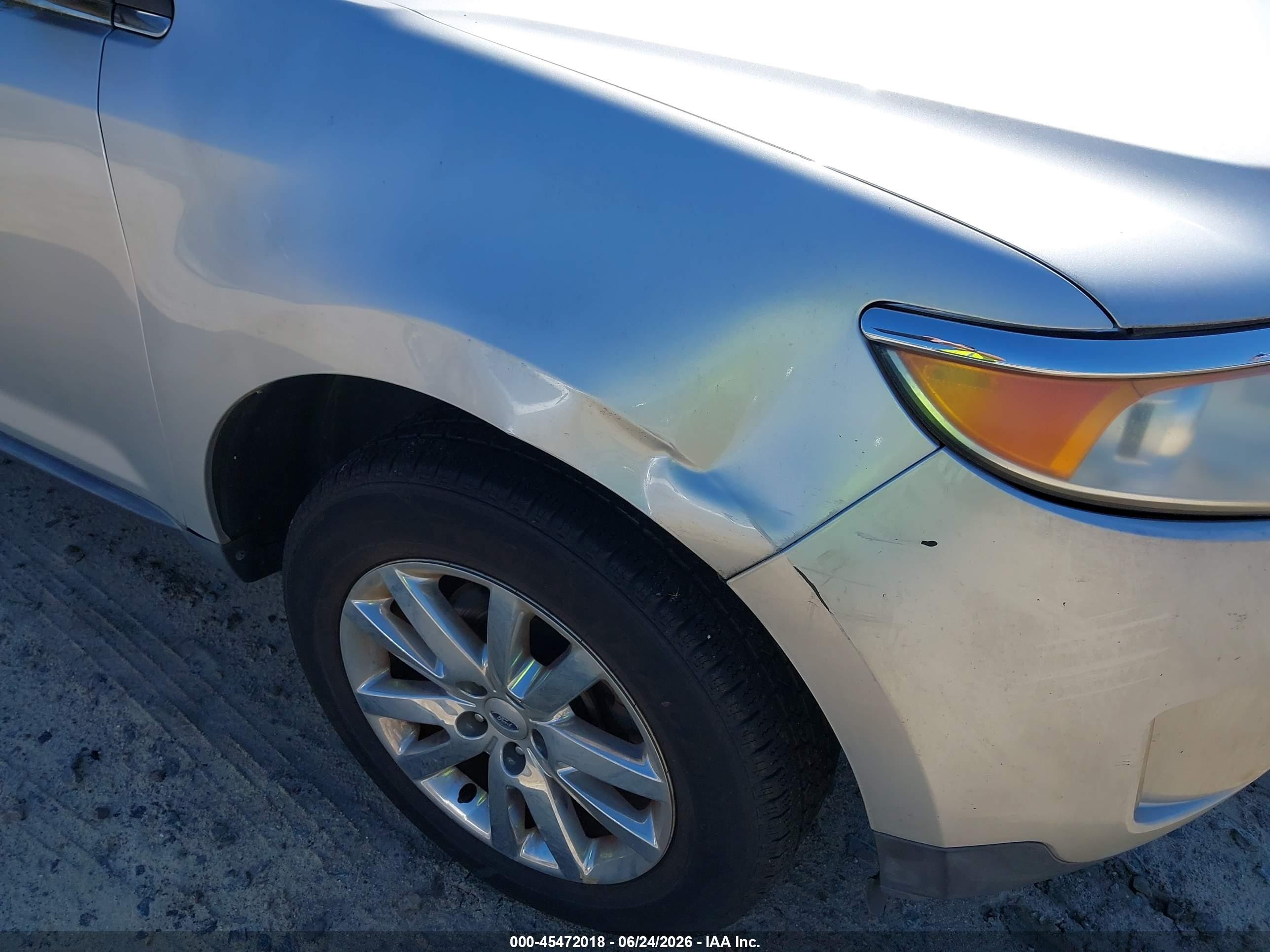 2011 Ford Edge Limited Silver vin: 2FMDK3KC4BBA86639