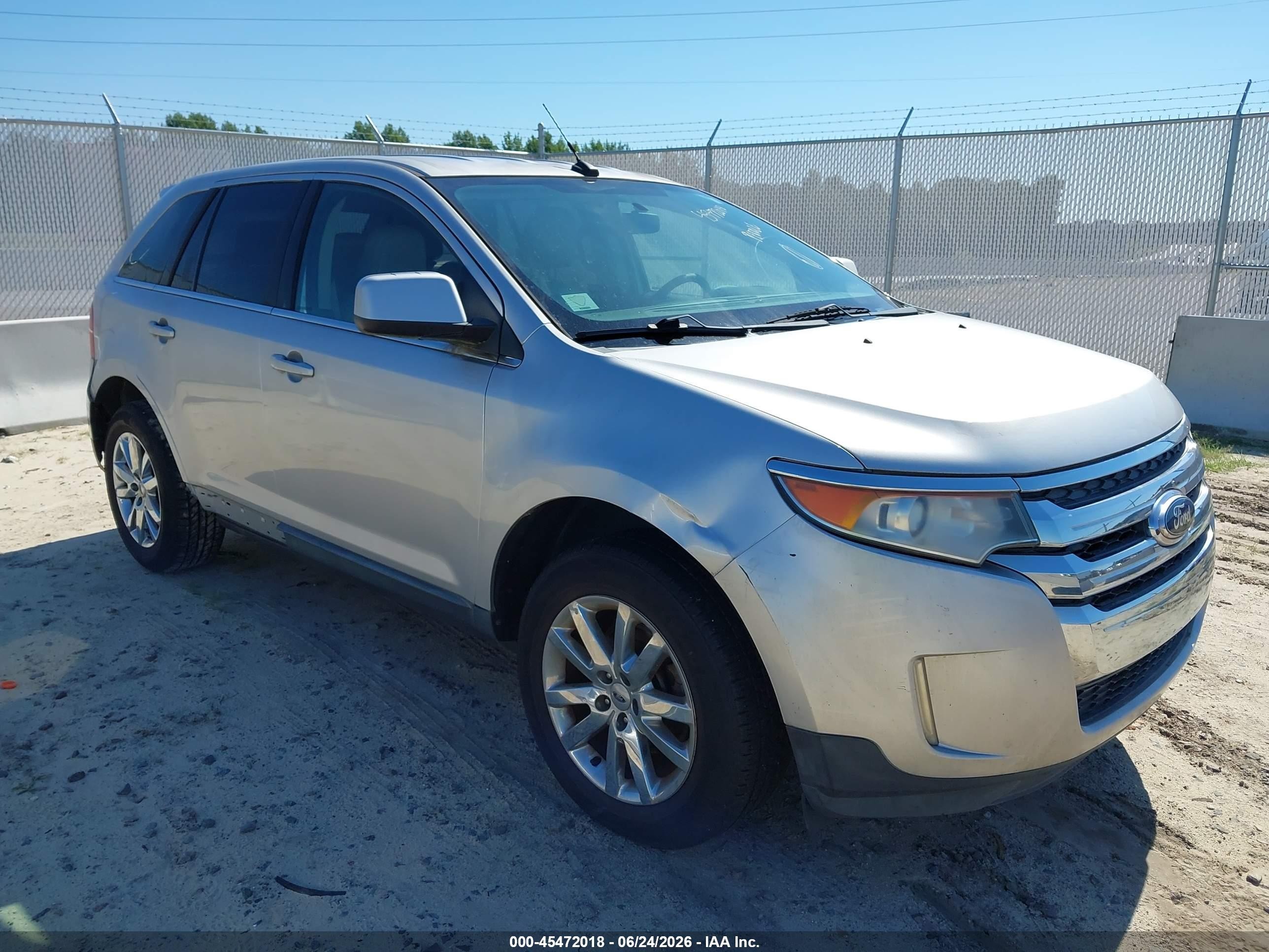2011 Ford Edge Limited Silver vin: 2FMDK3KC4BBA86639