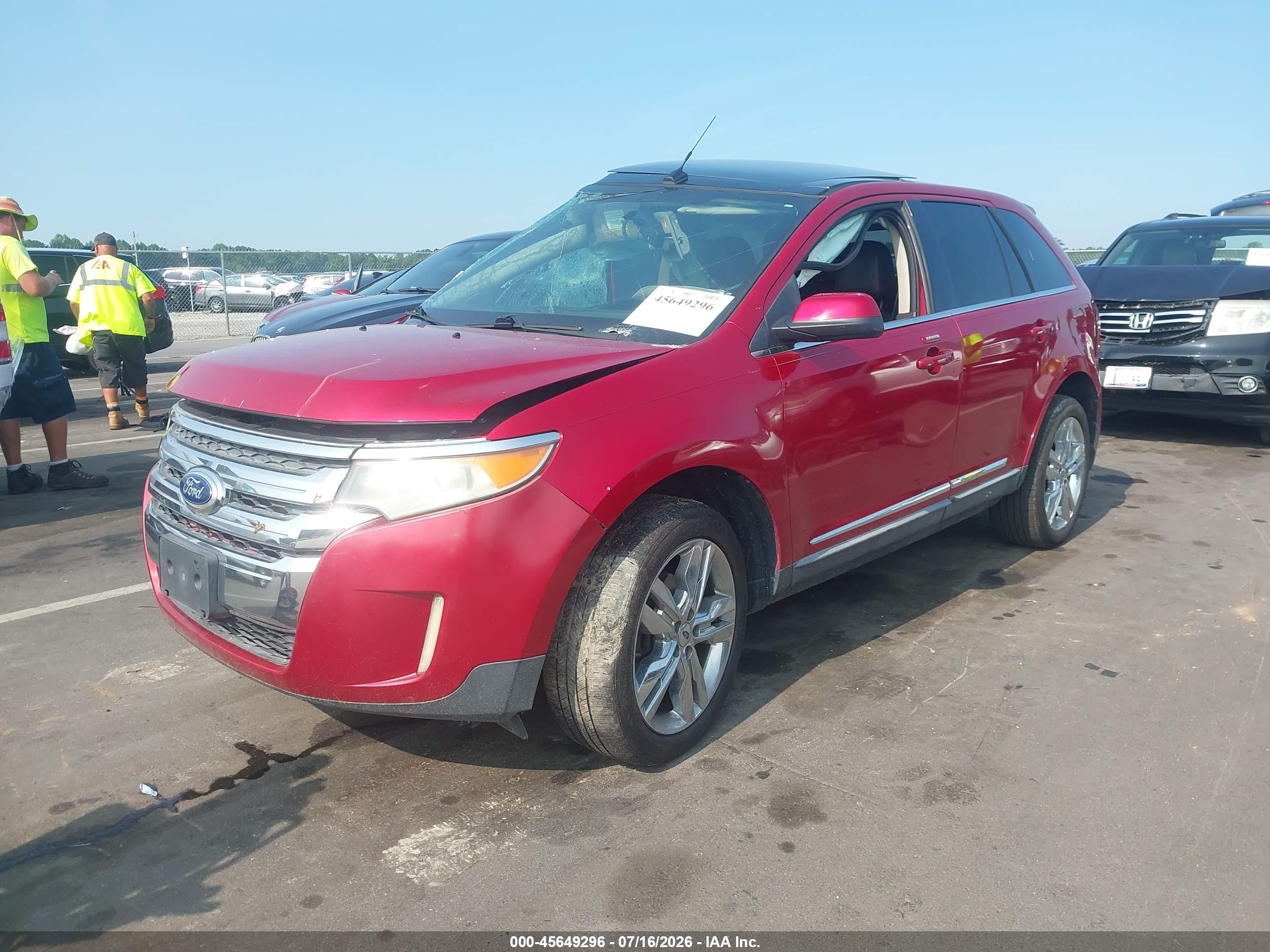 2011 Ford Edge Limited Red vin: 2FMDK3KC4BBB17405