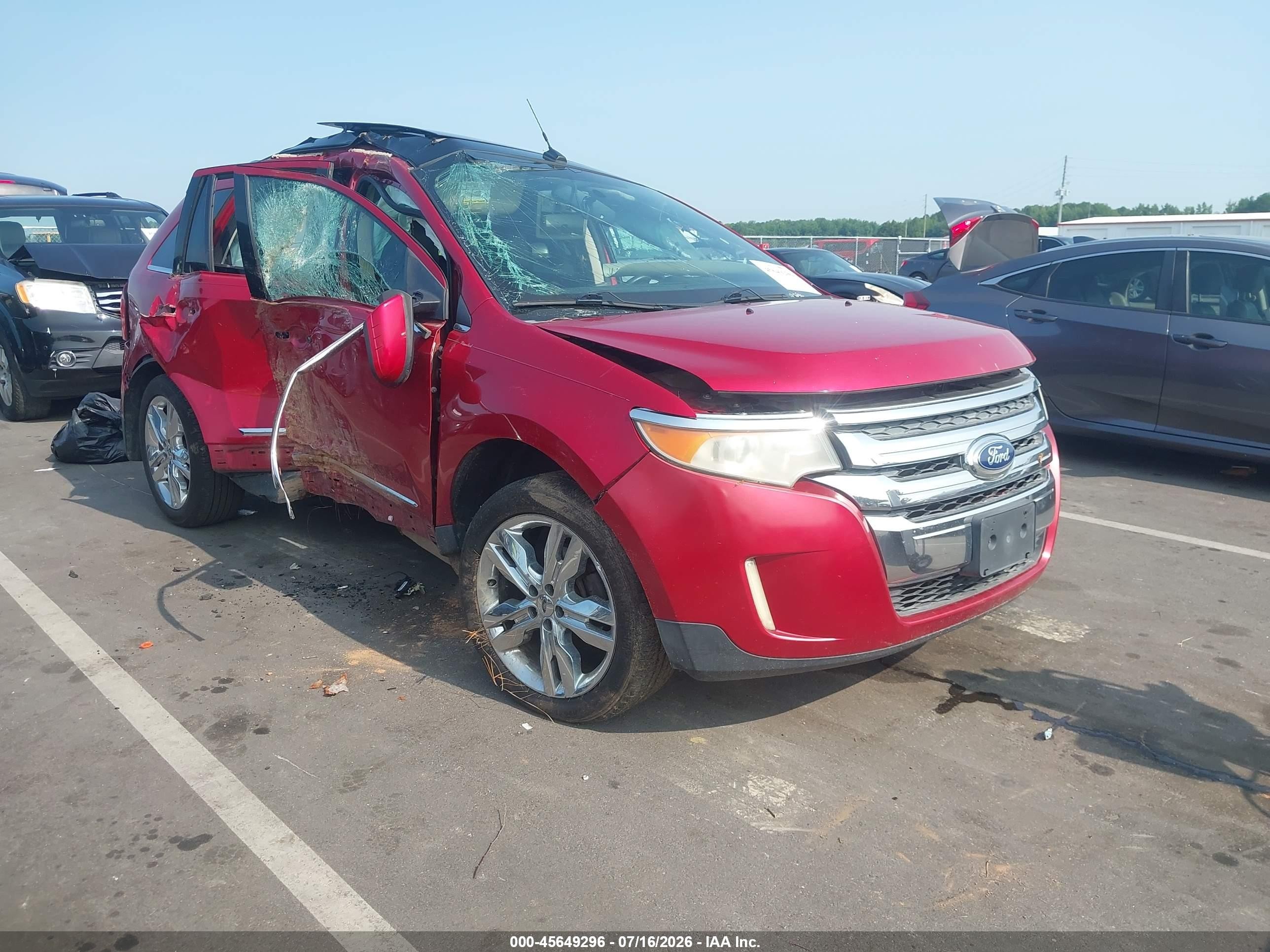 2011 Ford Edge Limited Red vin: 2FMDK3KC4BBB17405