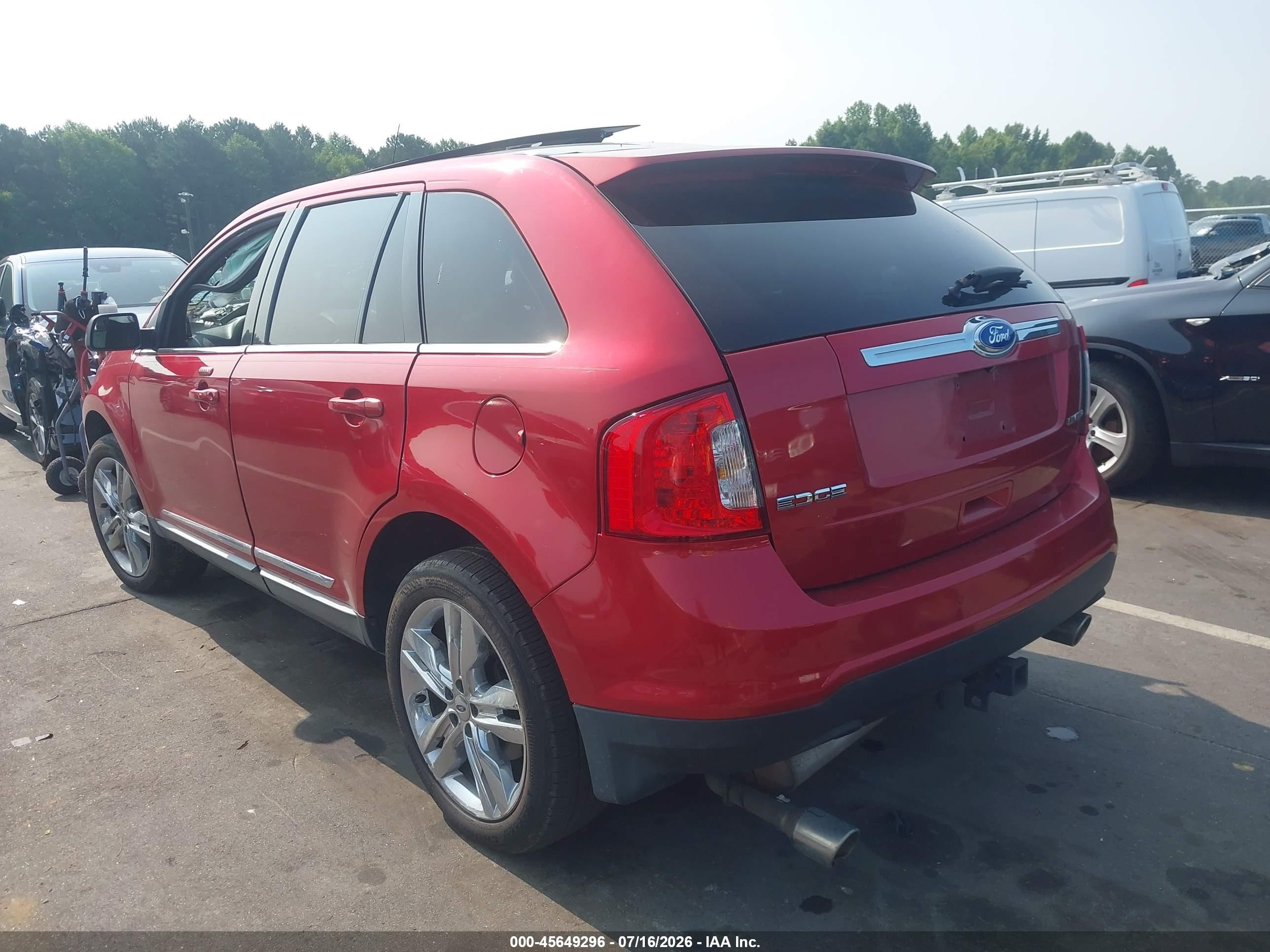 2011 Ford Edge Limited Red vin: 2FMDK3KC4BBB17405