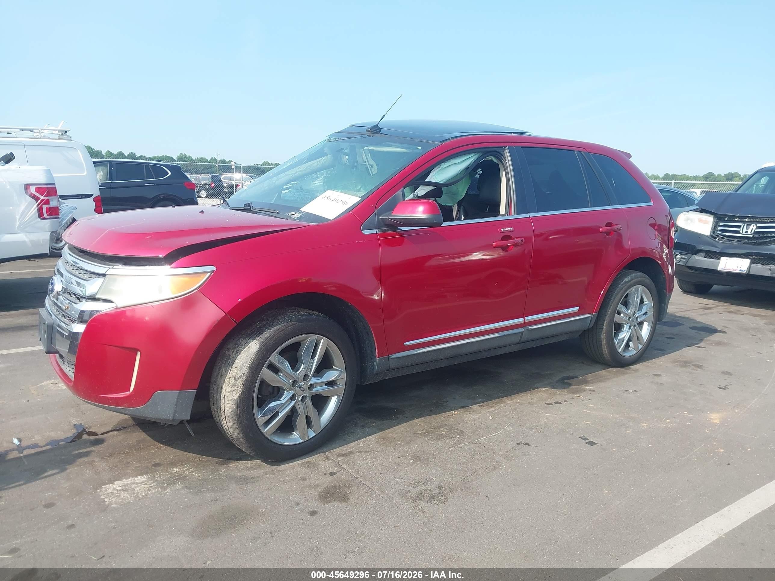 2011 Ford Edge Limited Red vin: 2FMDK3KC4BBB17405