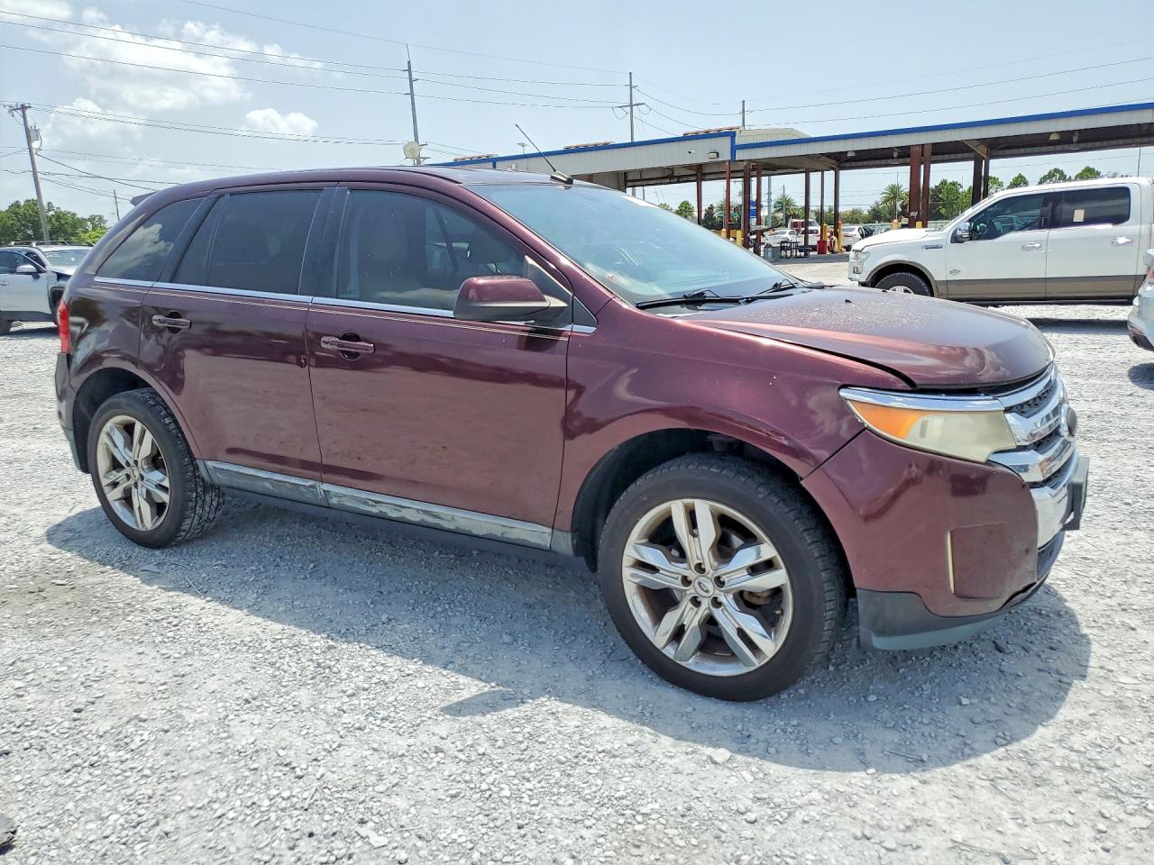 2011 Ford Edge Limited Burgundy vin: 2FMDK3KC4BBB23656