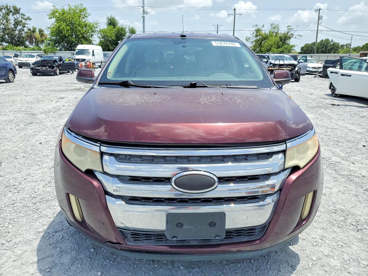 2011 Ford Edge Limited Burgundy vin: 2FMDK3KC4BBB23656