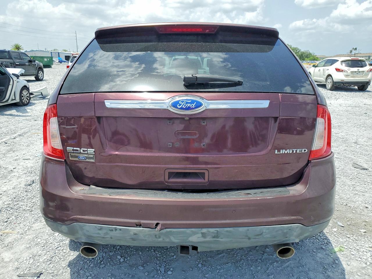 2011 Ford Edge Limited Burgundy vin: 2FMDK3KC4BBB23656