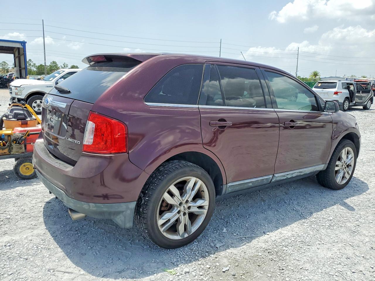 2011 Ford Edge Limited Burgundy vin: 2FMDK3KC4BBB23656