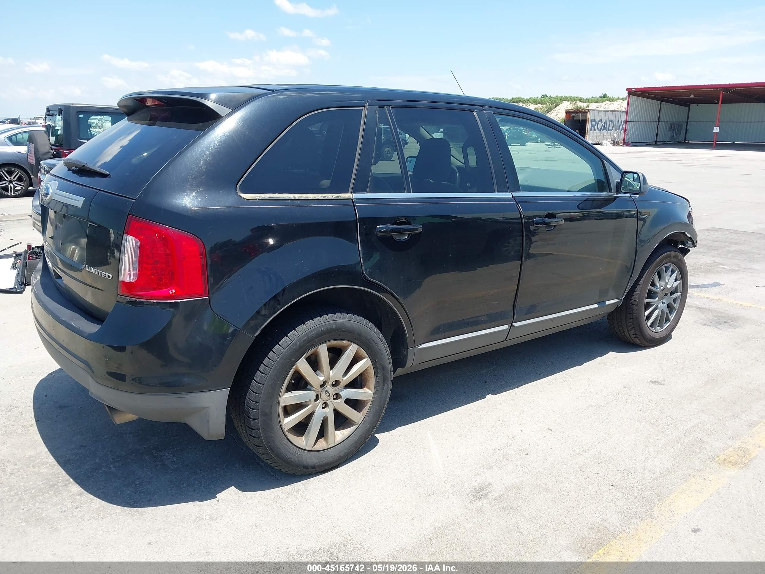 2012 Ford Edge Limited Black vin: 2FMDK3KC4CBA04734