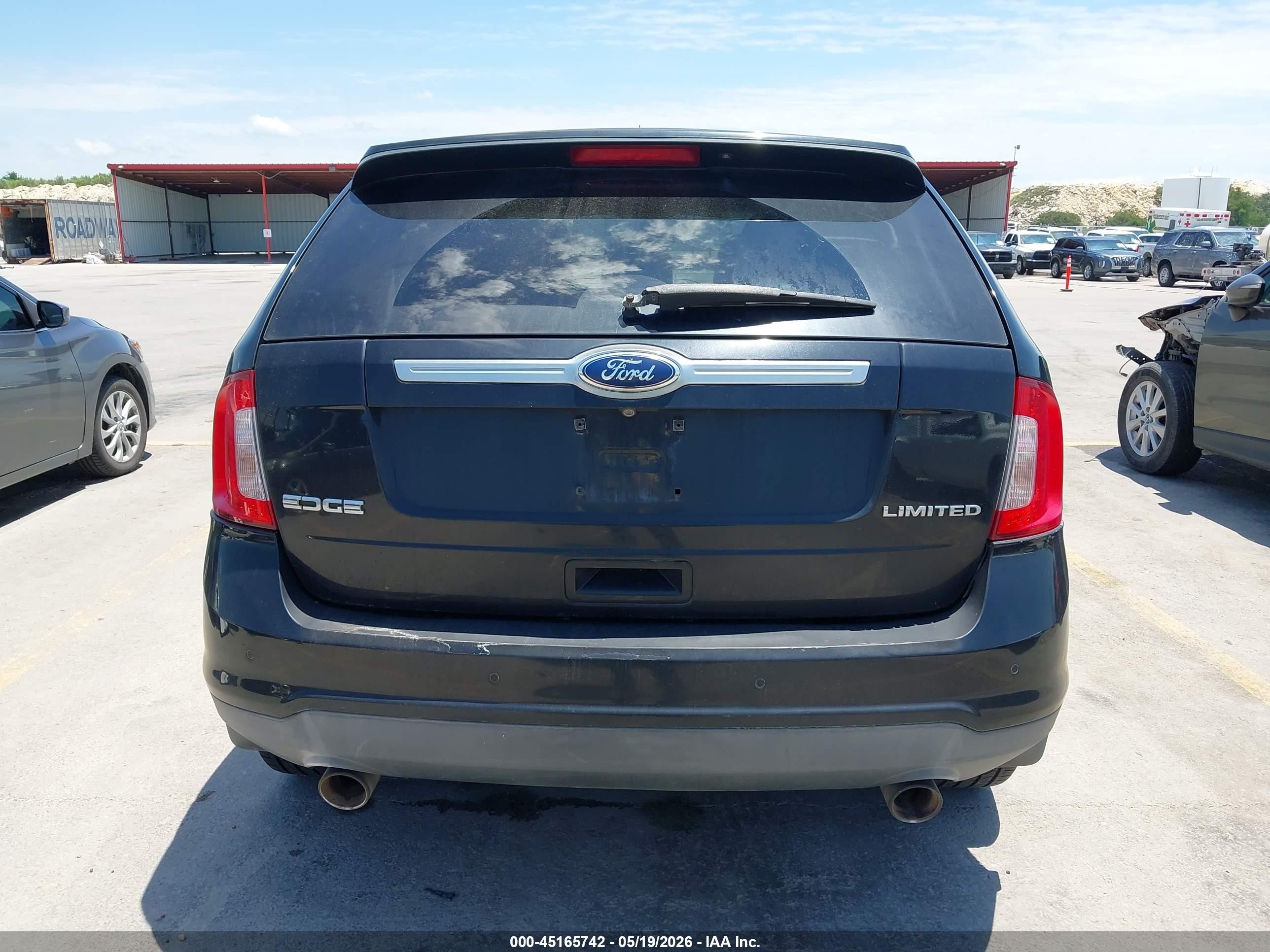 2012 Ford Edge Limited Black vin: 2FMDK3KC4CBA04734