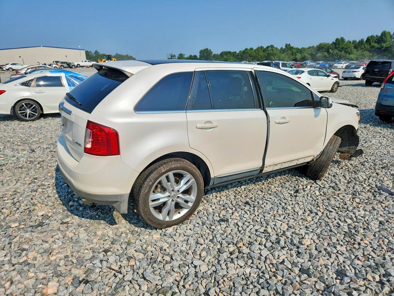 2012 Ford Edge Limited White vin: 2FMDK3KC4CBA06743