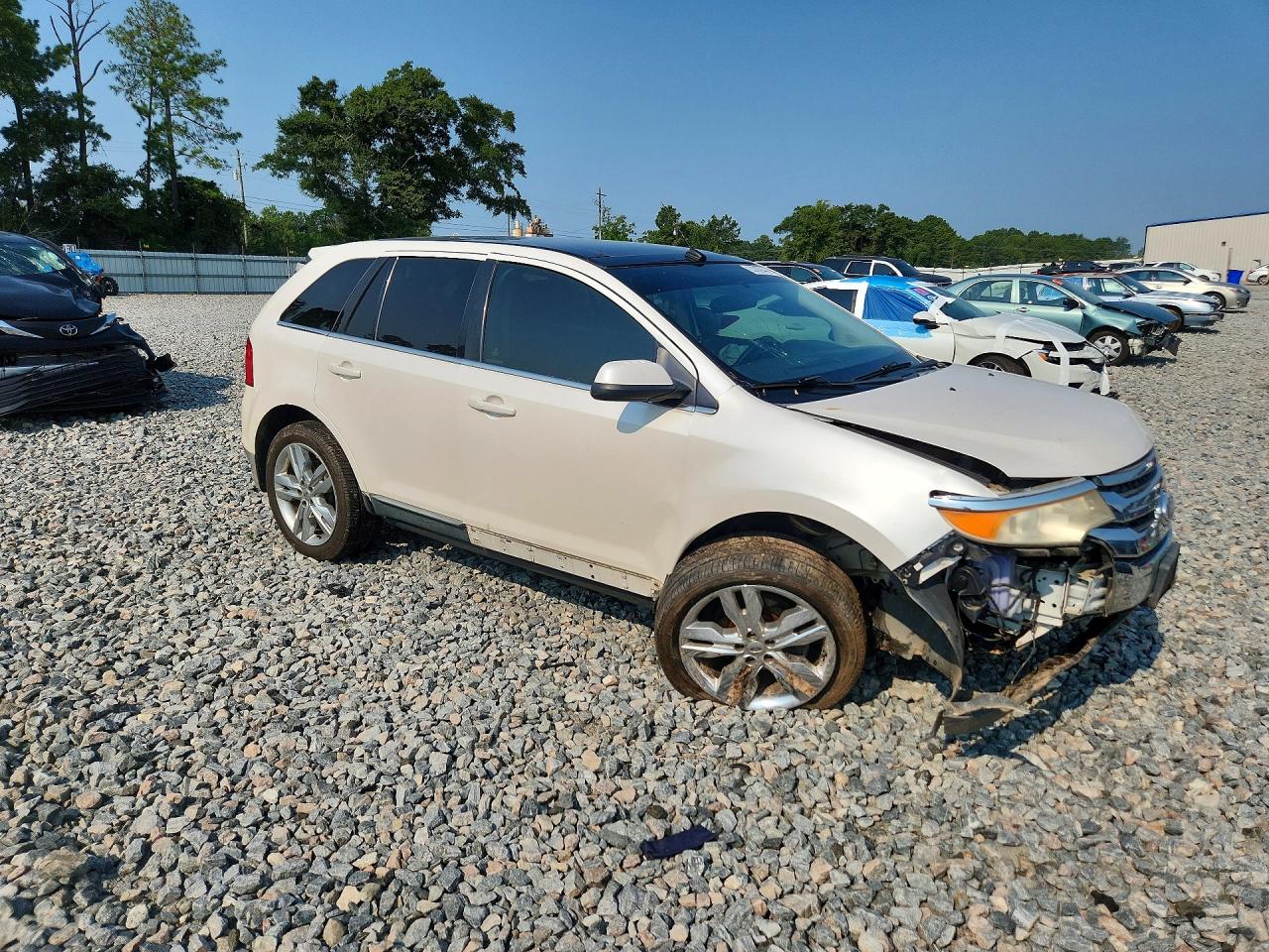 2012 Ford Edge Limited White vin: 2FMDK3KC4CBA06743
