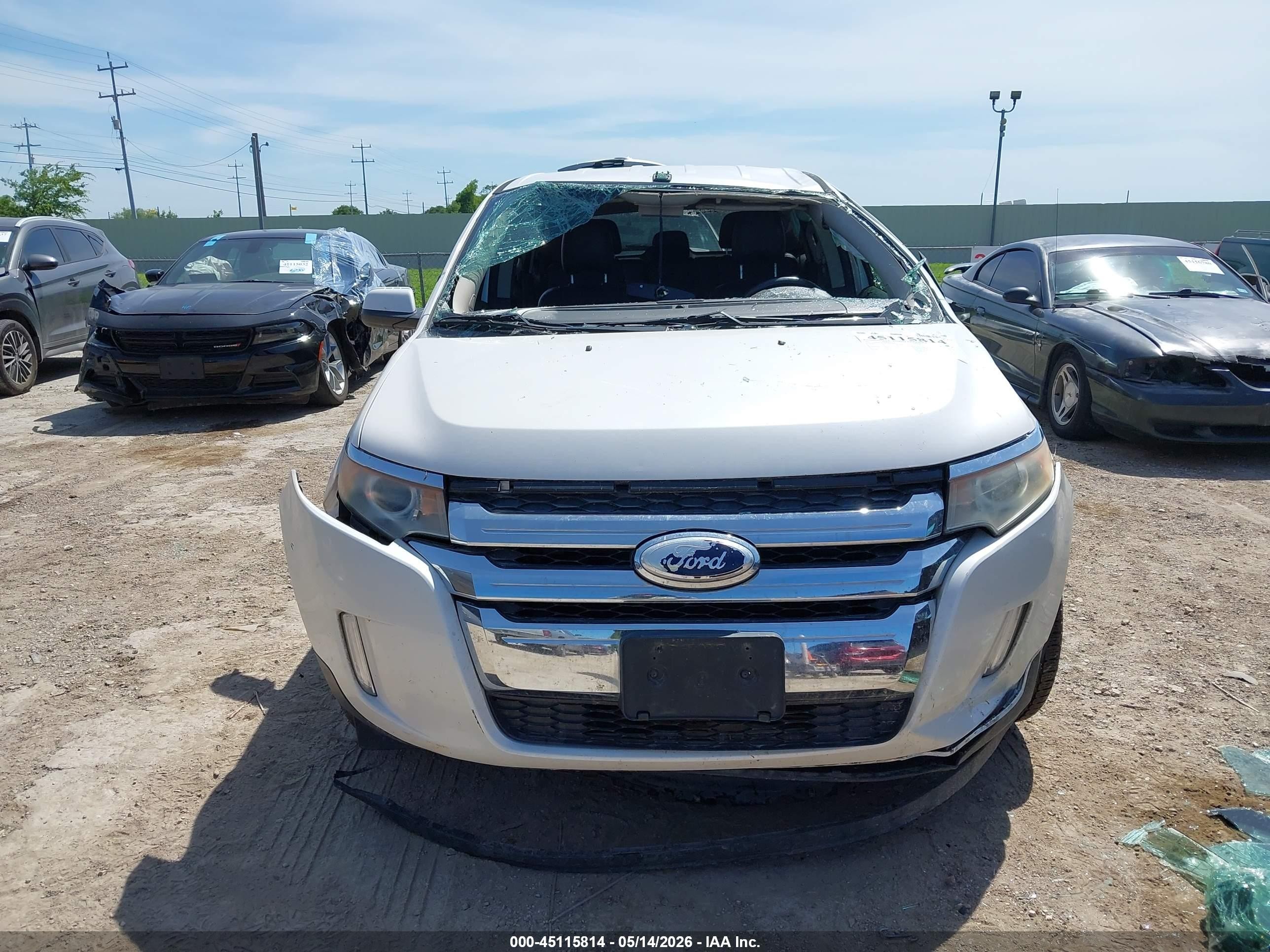 2012 Ford Edge Limited White vin: 2FMDK3KC4CBA15667
