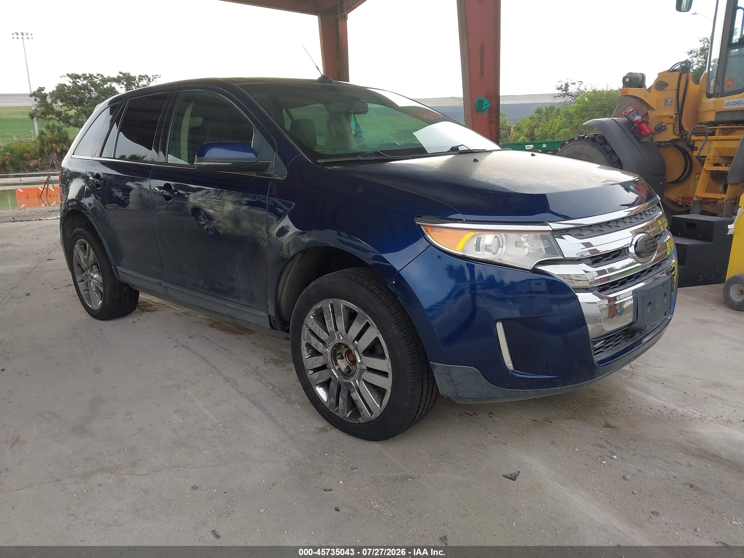2012 Ford Edge Limited Blue vin: 2FMDK3KC4CBA29410